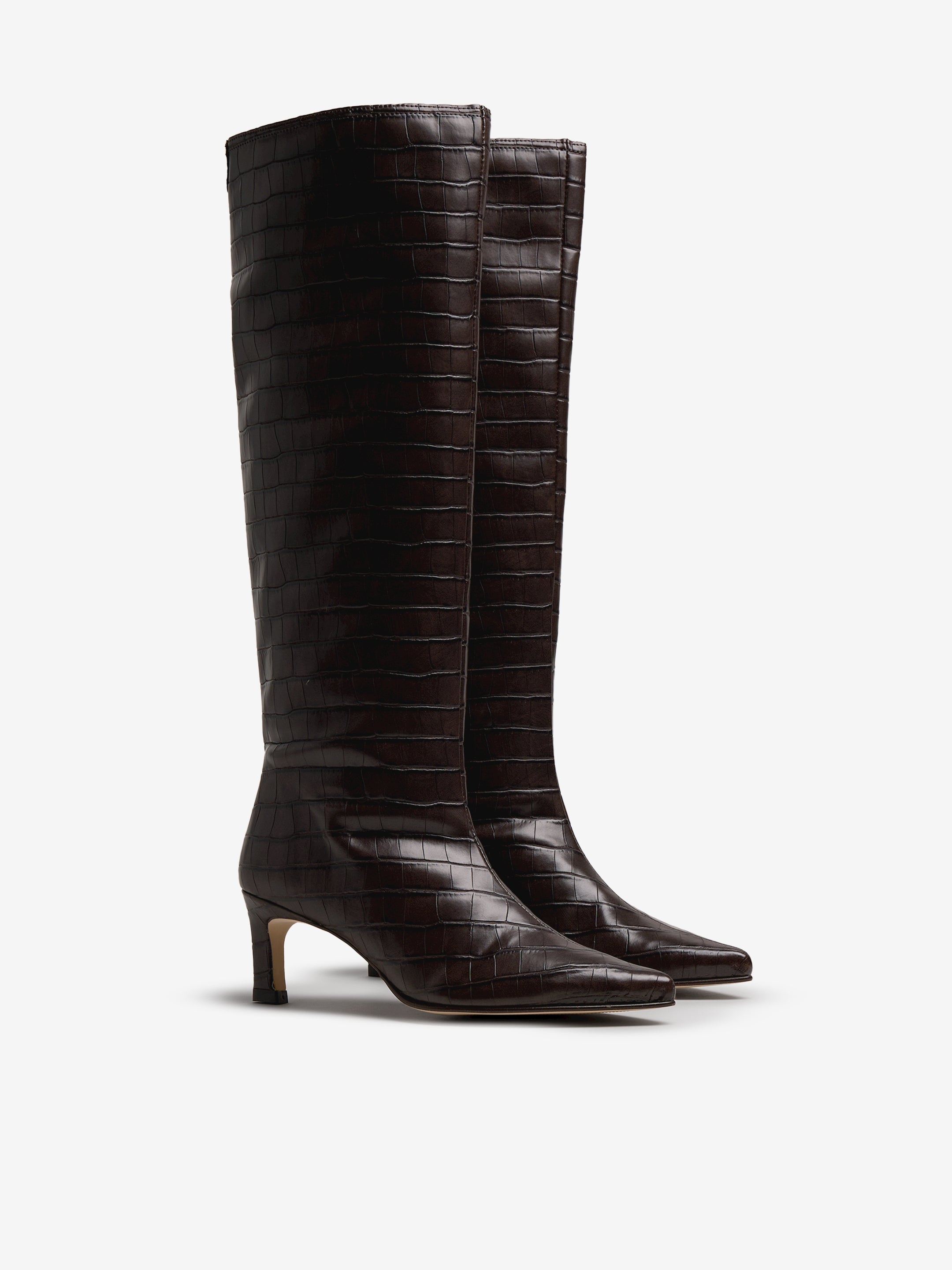 botas de tacón Mujer Botas de tacón marron 04
