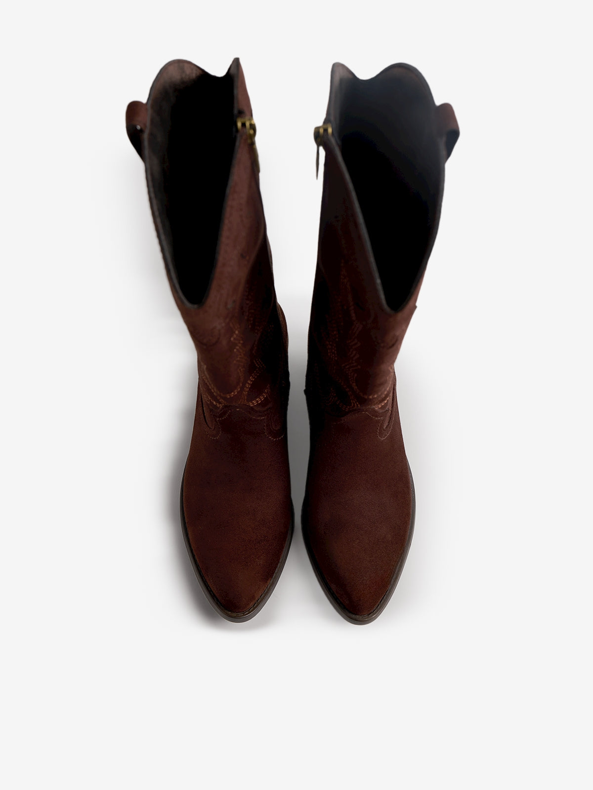 botas Mujer Botas planas de Mujer marron 02