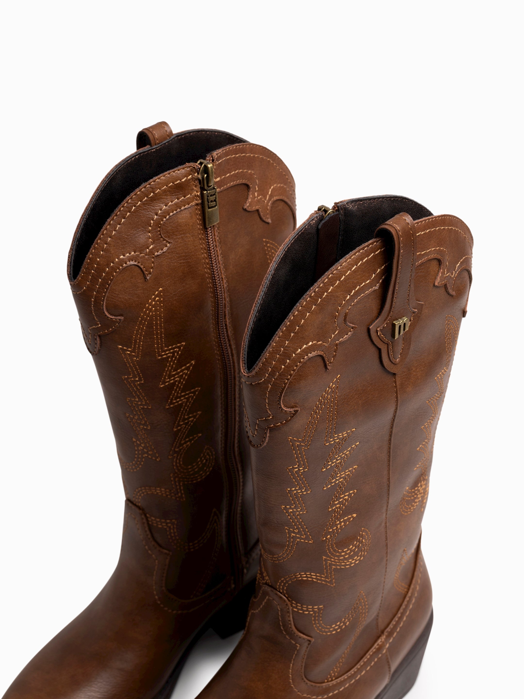 botas planas Mujer Botas marron 04