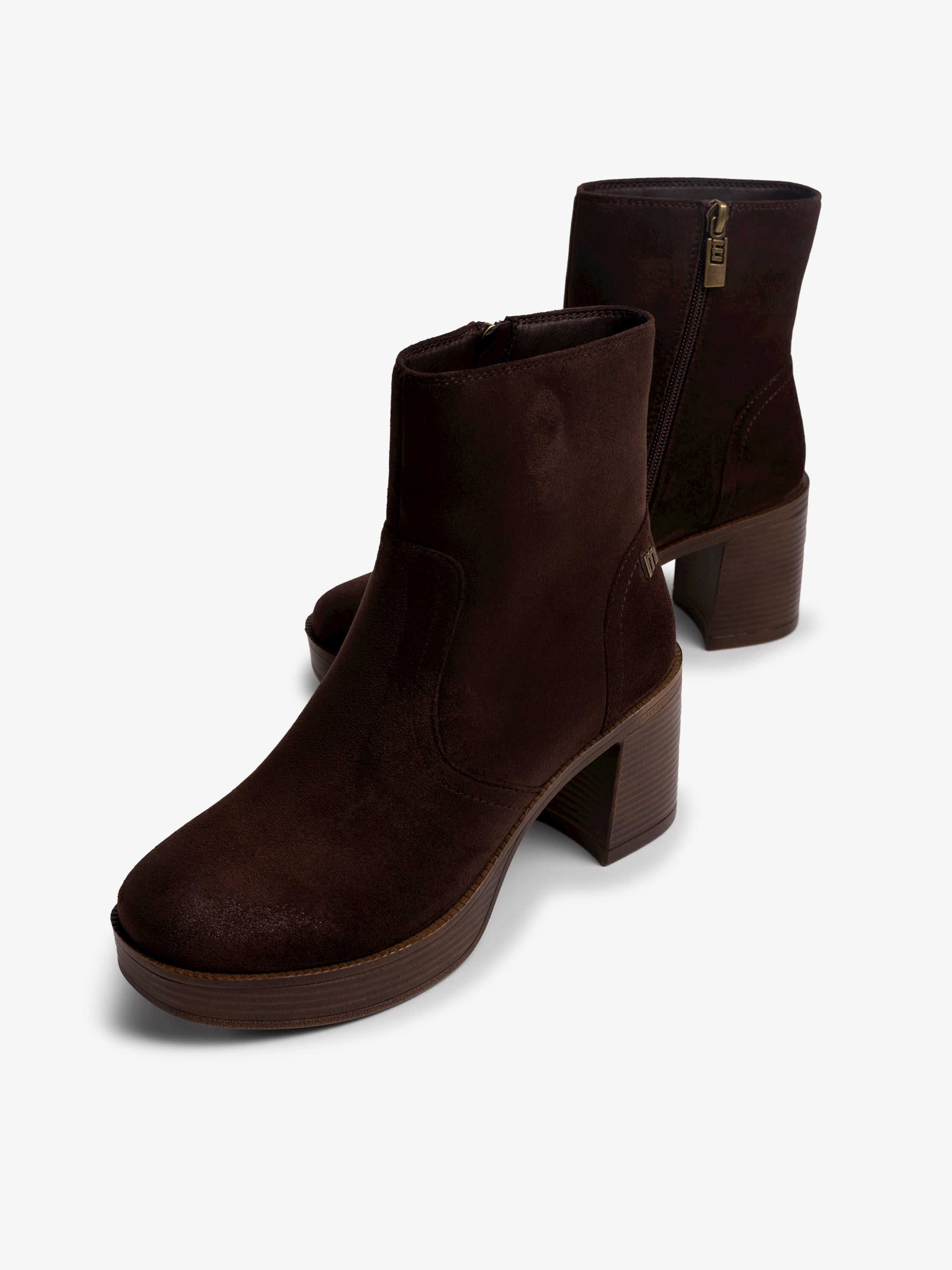 botines de tacón Mujer Botines marron 04