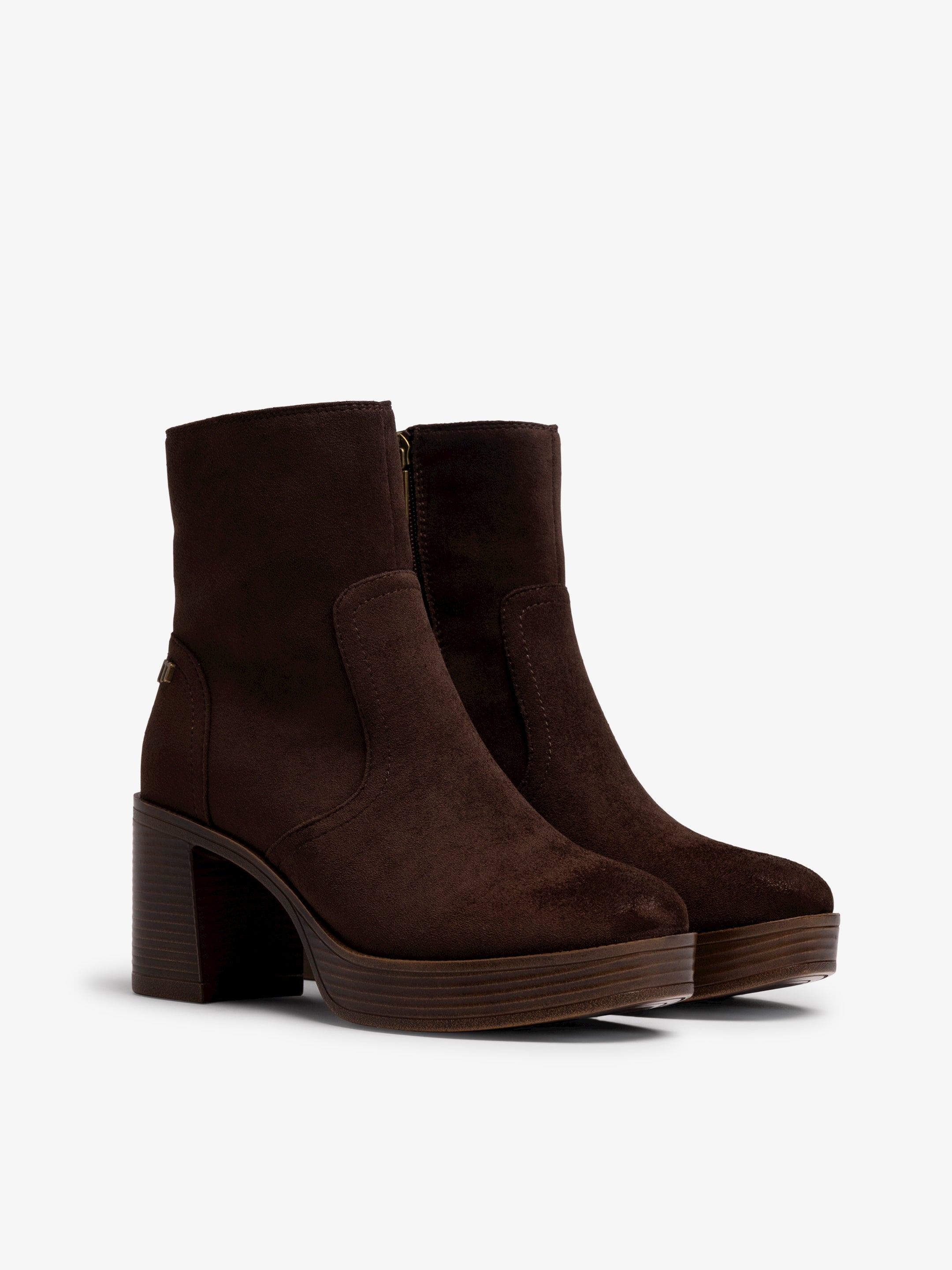 botines de tacón Mujer Botines marron 05