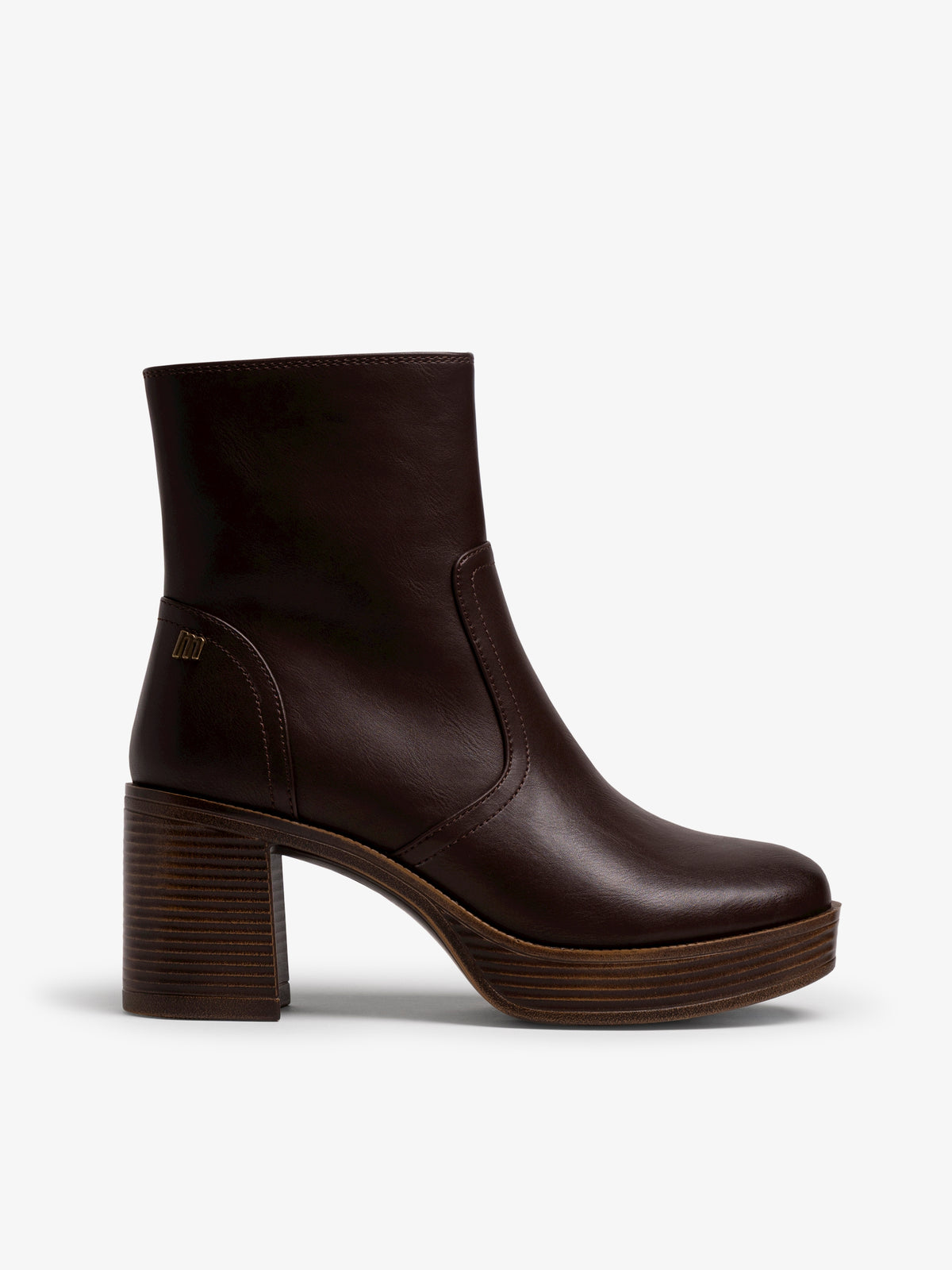 botines de tacón Mujer Botines marron 01