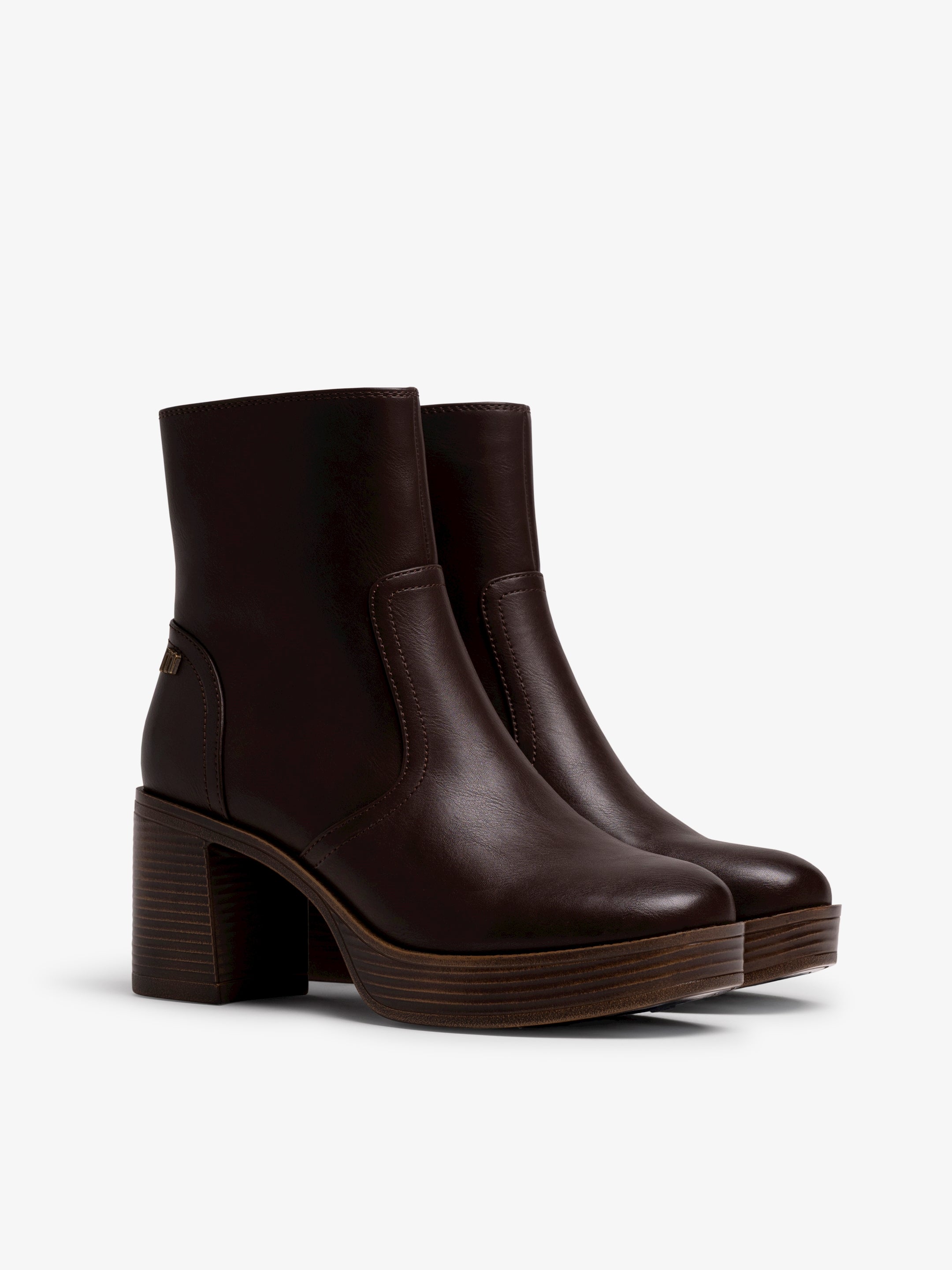 botines de tacón Mujer Botines marron 05