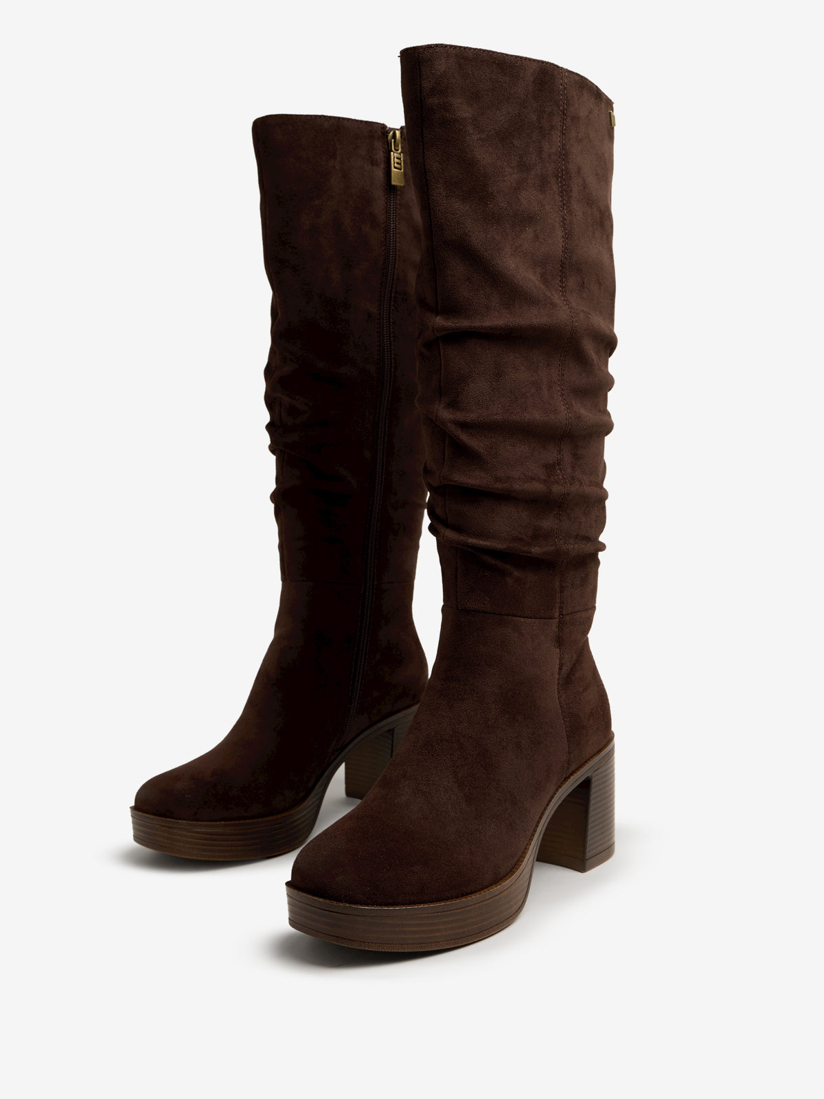 botas de tacón Mujer Botas marron 04