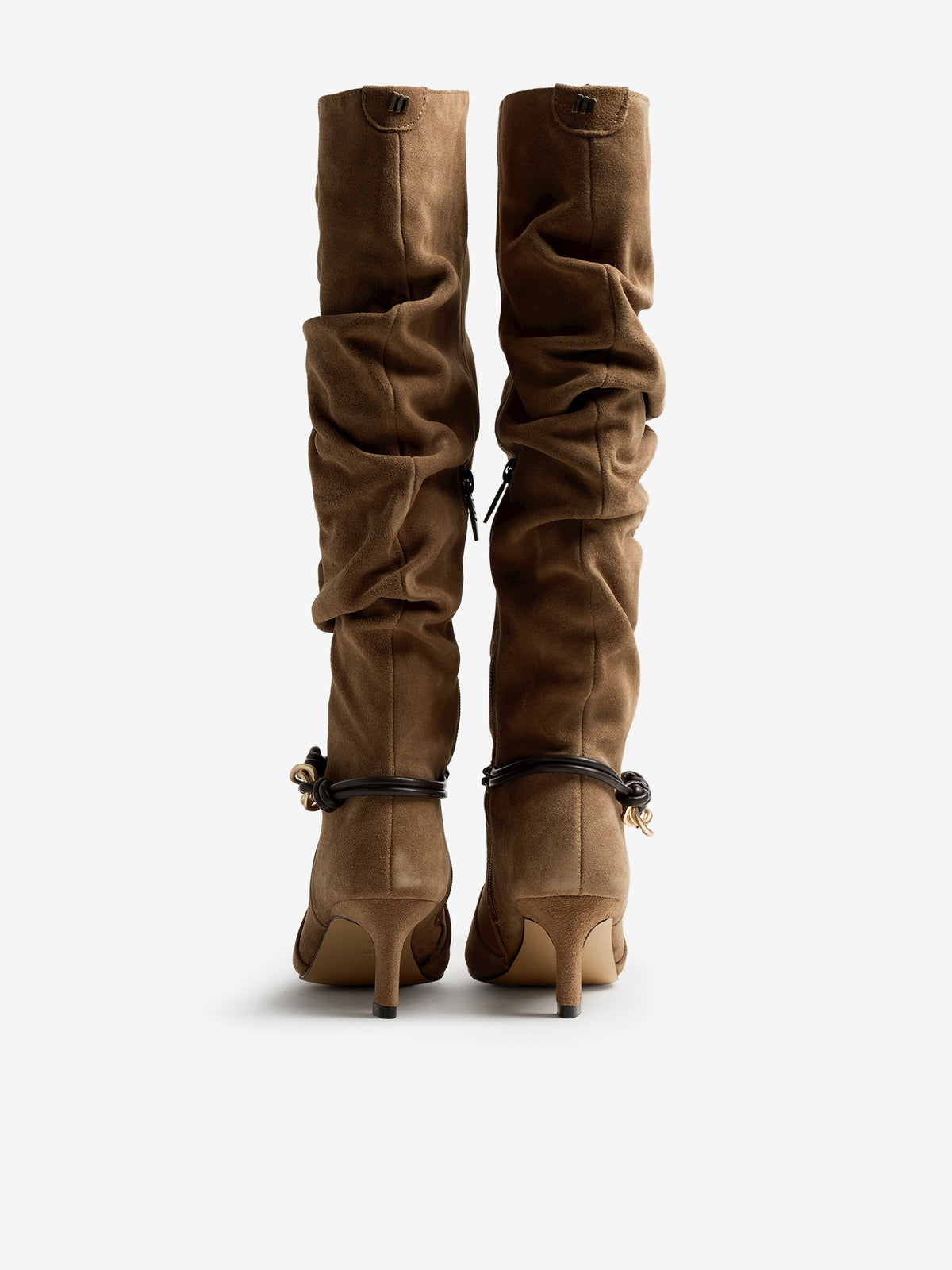 botas de tacón Mujer Botas beige 03