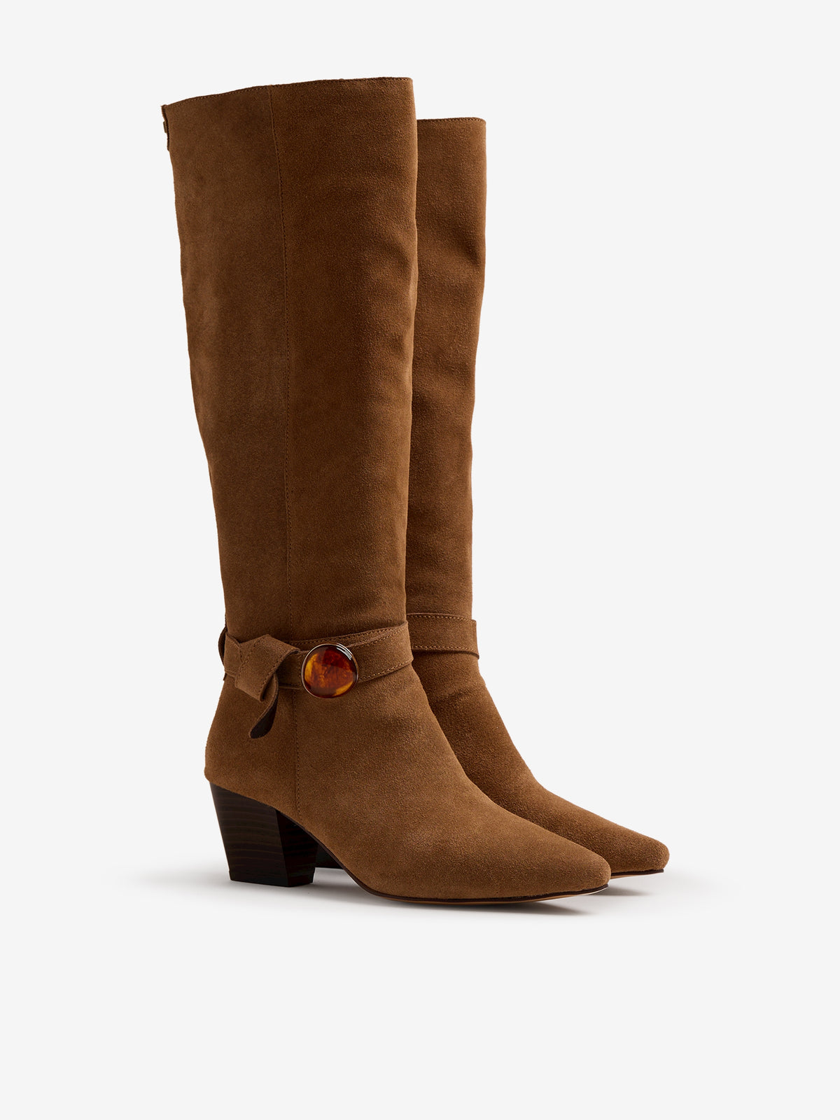 botas de tacón Mujer Botas beige 05