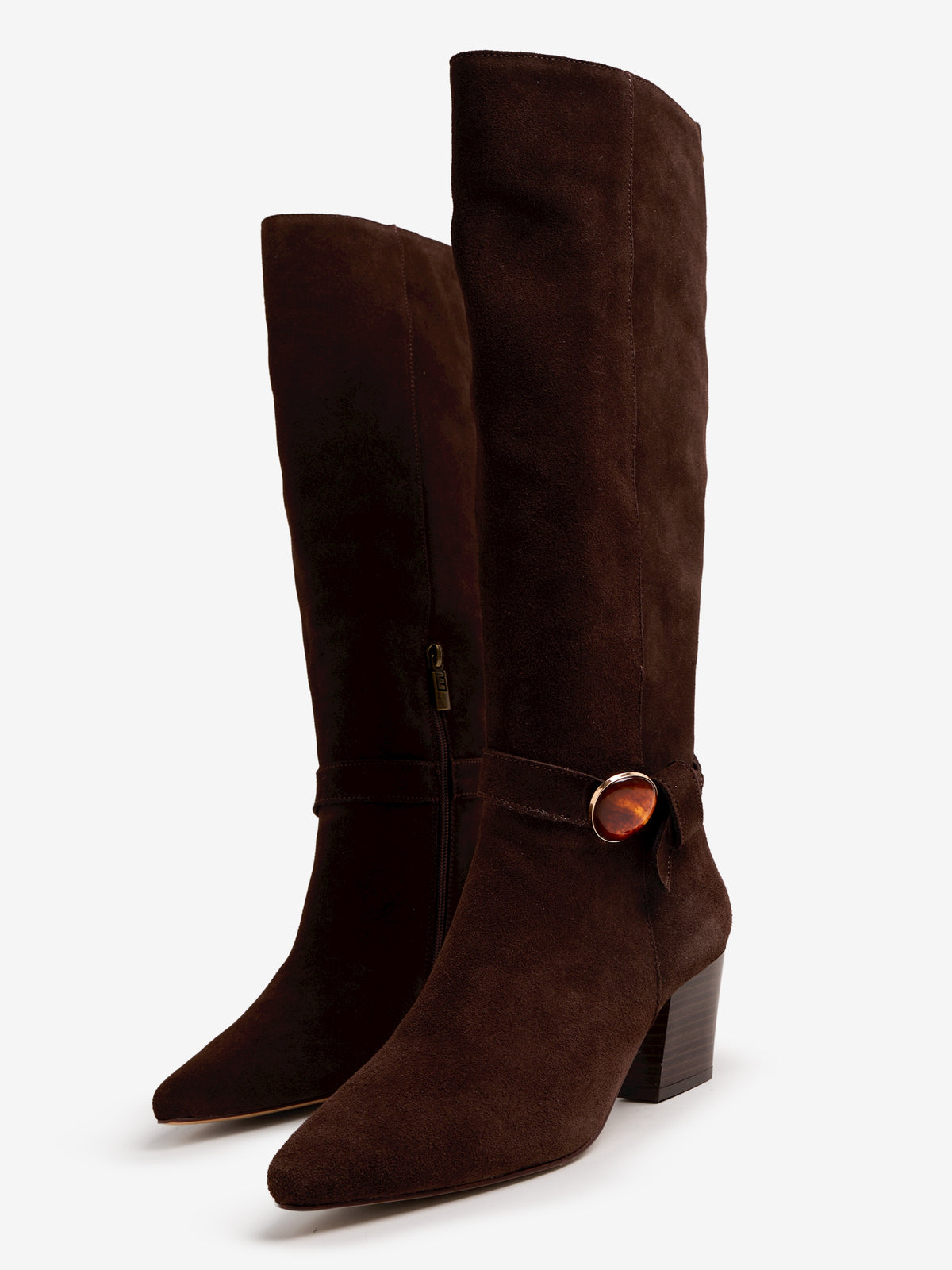 botas de tacón Mujer Botas marron 04