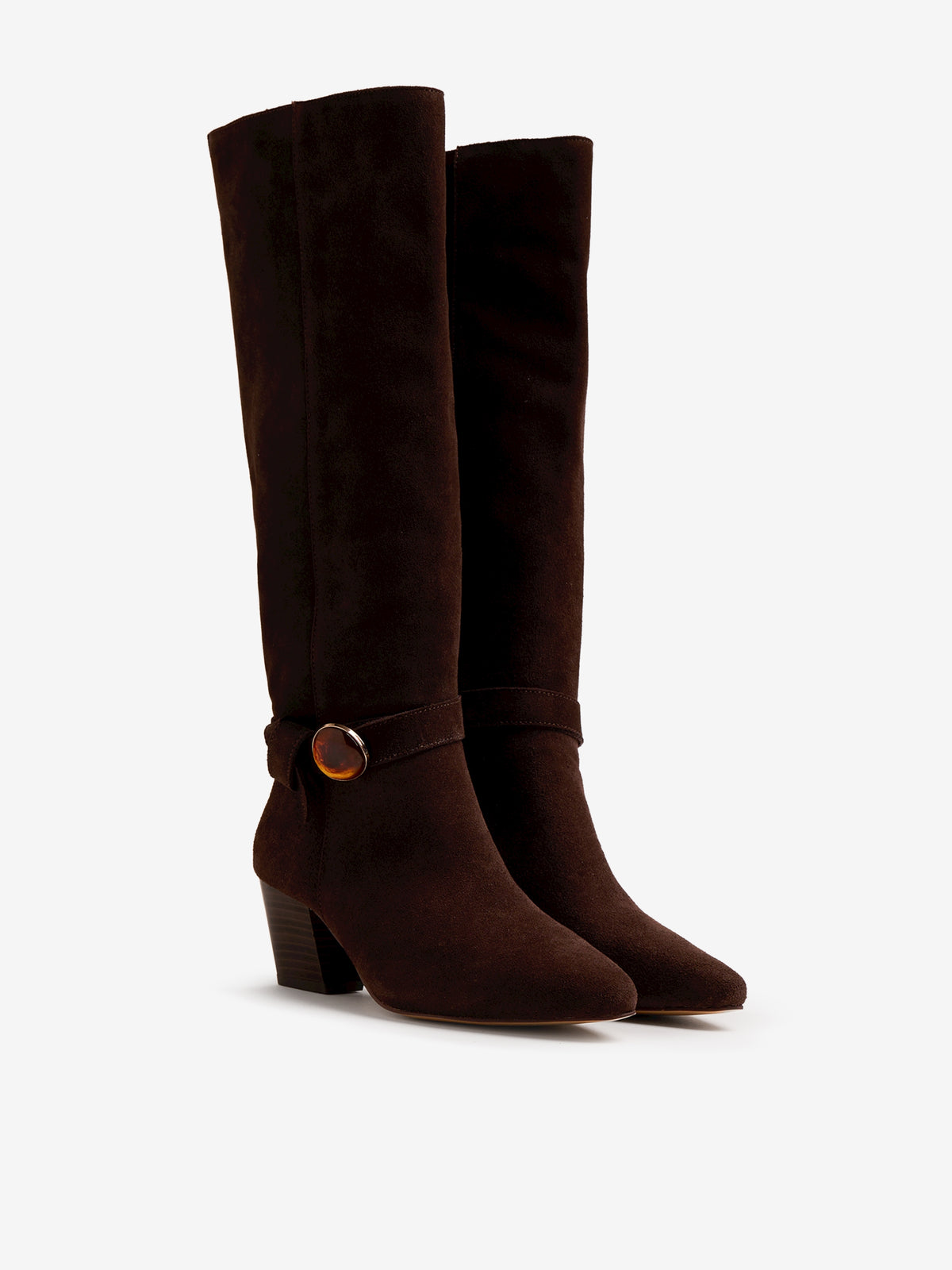 botas de tacón Mujer Botas marron 05