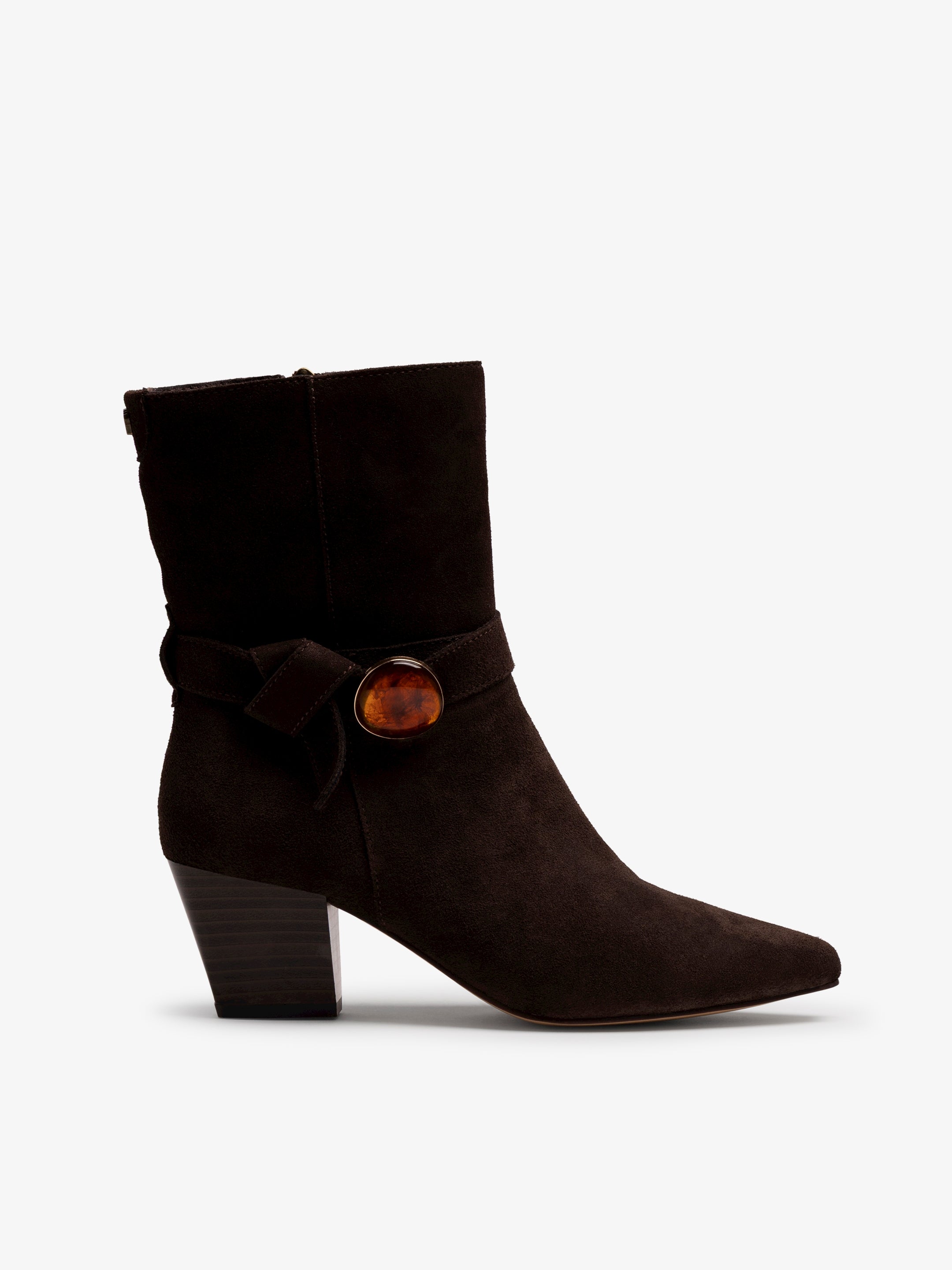 botines de tacón Mujer Botines marron 01