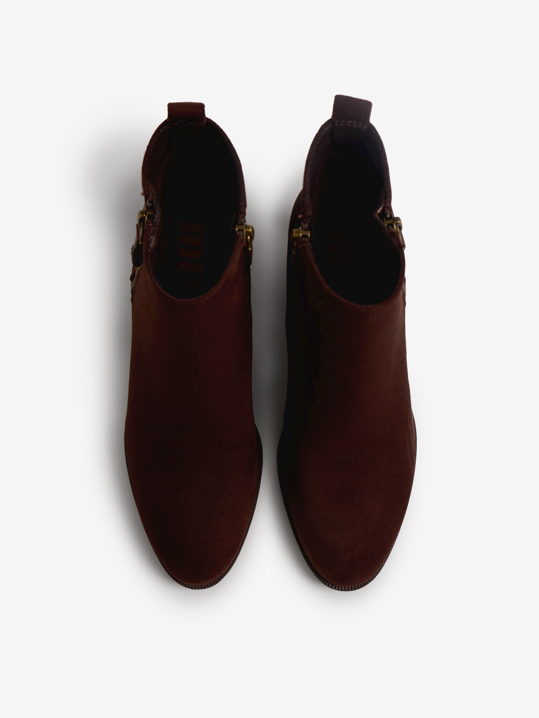 botines de tacón Mujer Botines marron 02
