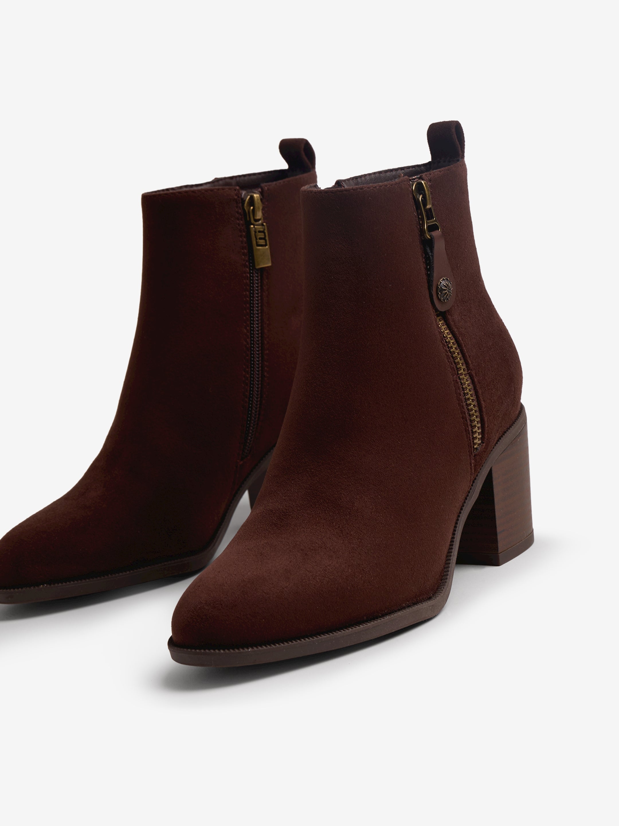 botines de tacón Mujer Botines marron 04