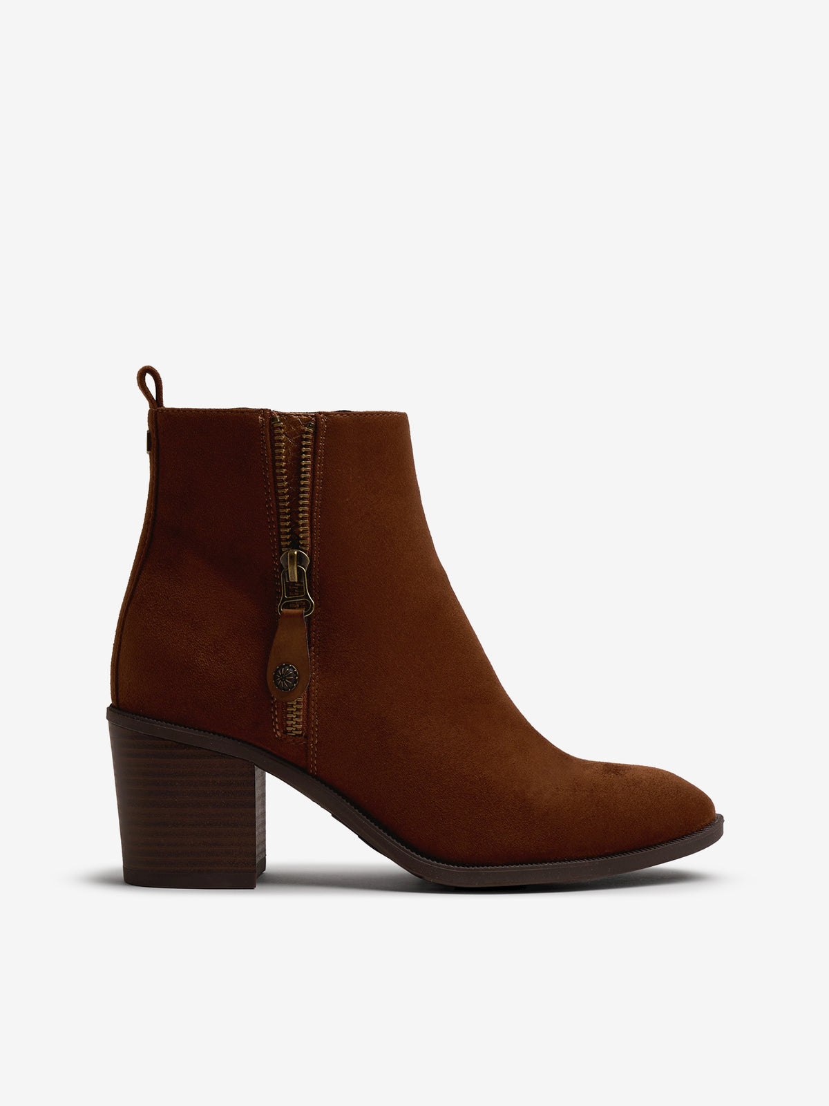 botines de tacón Mujer Botines marron 01