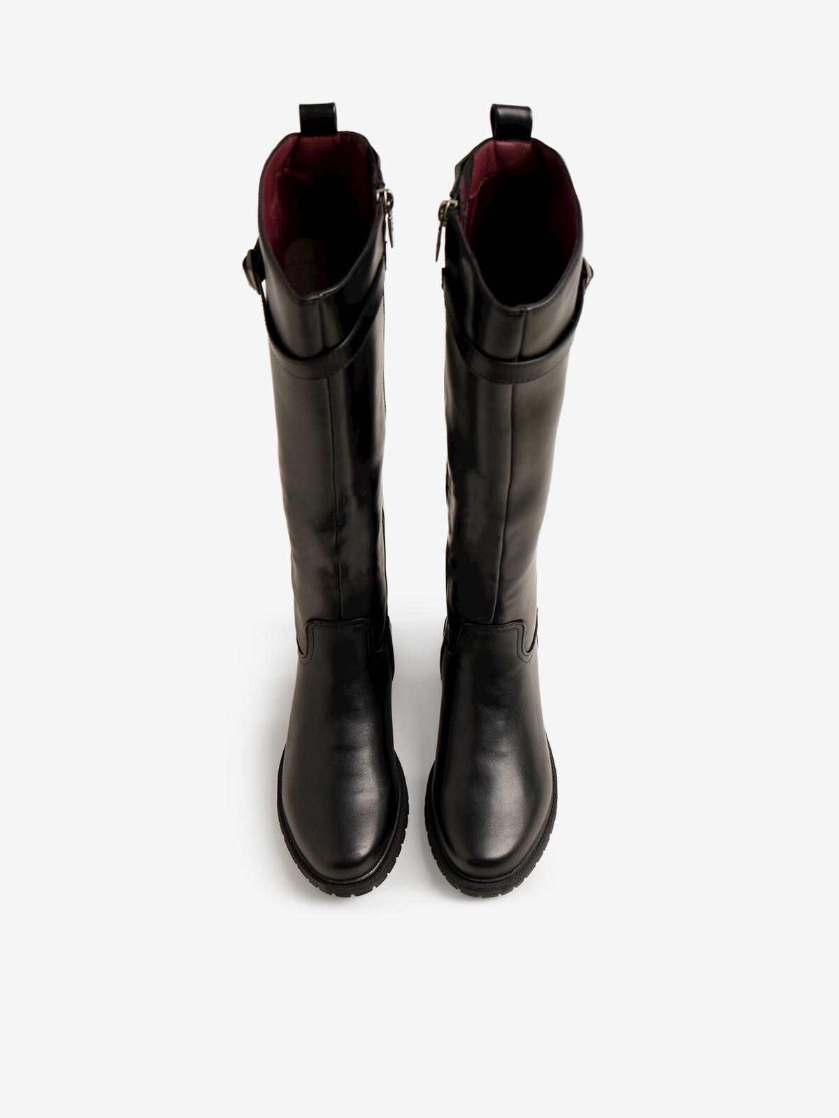 botas planas Mujer Bota alta negro 02