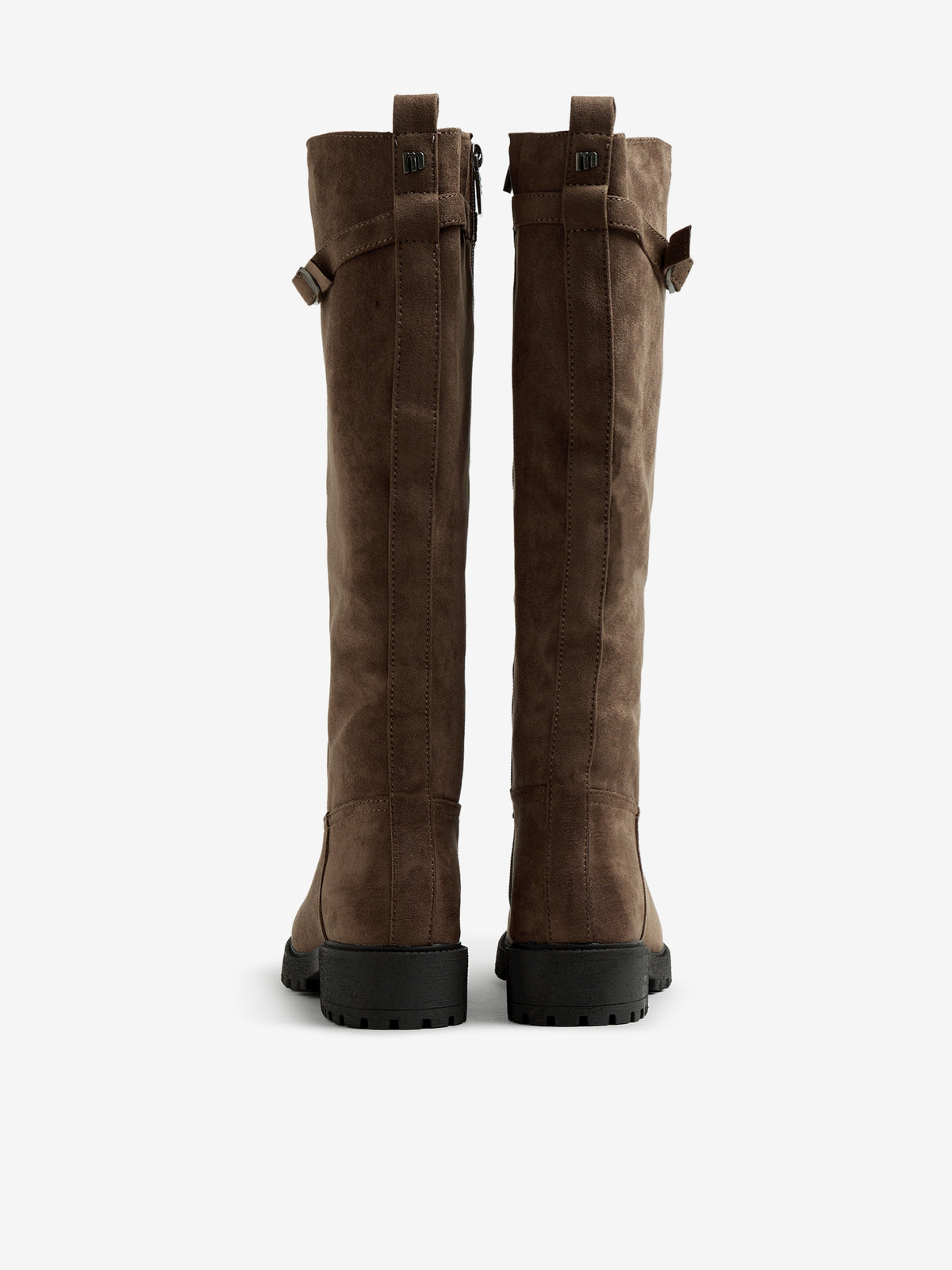 botas planas Mujer Bota alta marron 03