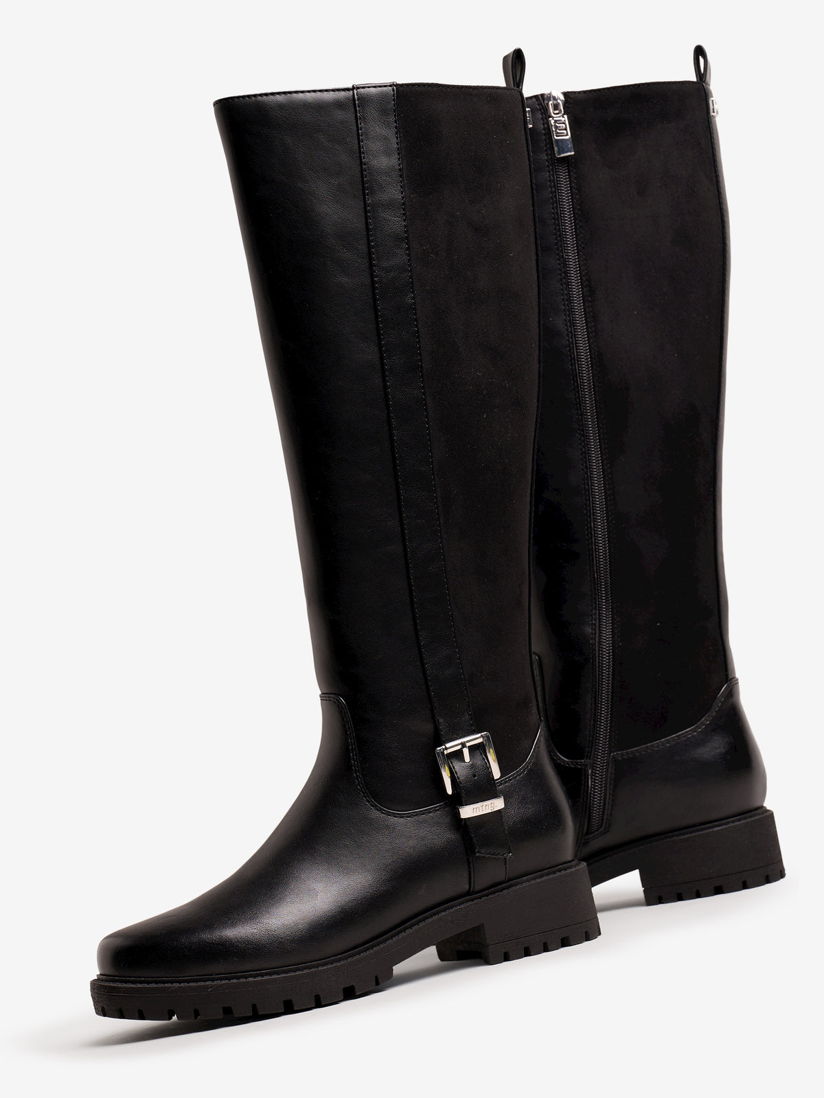 botas planas Mujer Botas planas negro 04