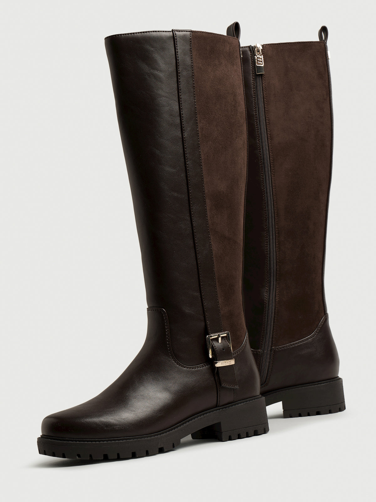 botas planas Mujer Botas planas marron 04