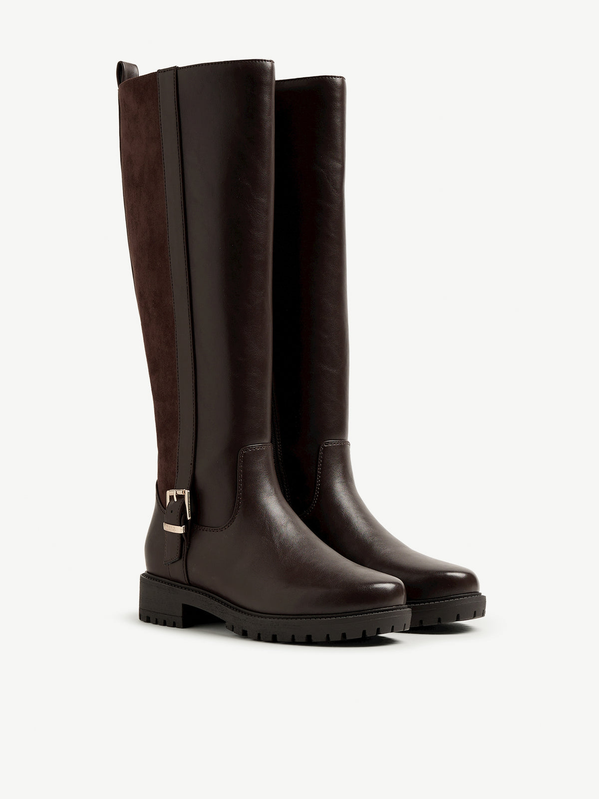 botas planas Mujer Botas planas marron 05