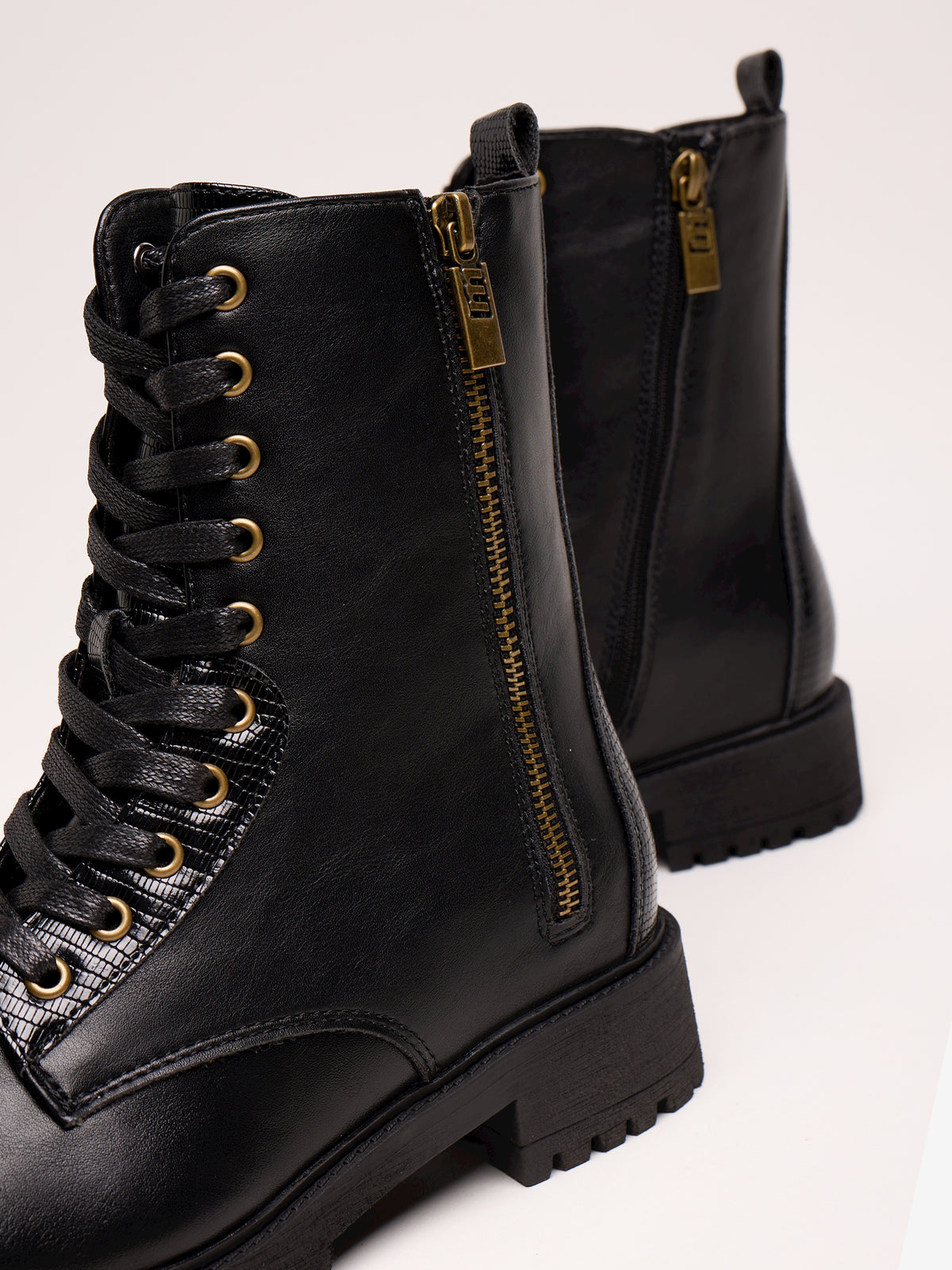 botines planos Mujer Botines negro 04