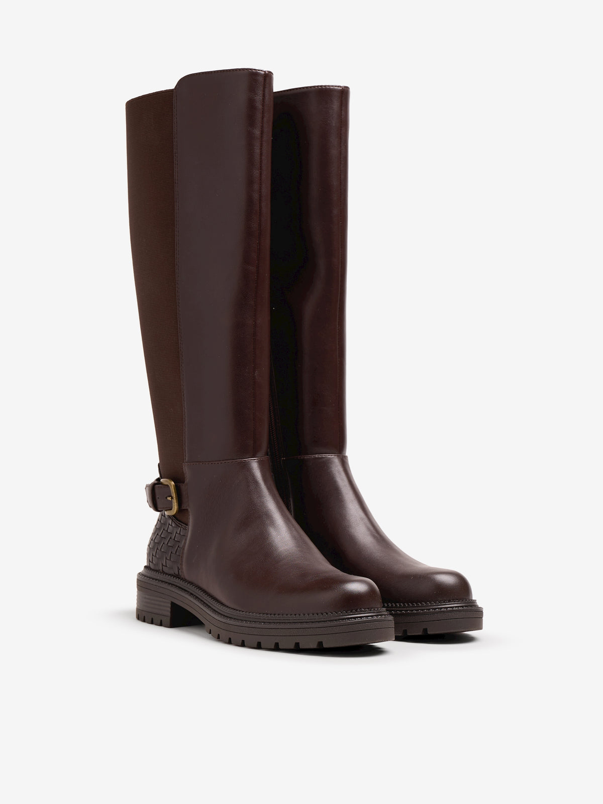 botas planas Mujer Botas marron 05