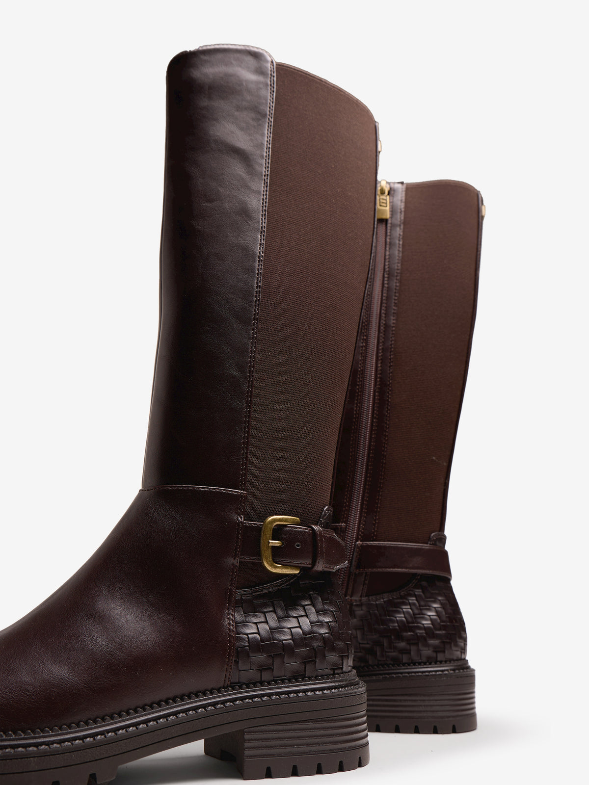 botas planas Mujer Botas marron 06