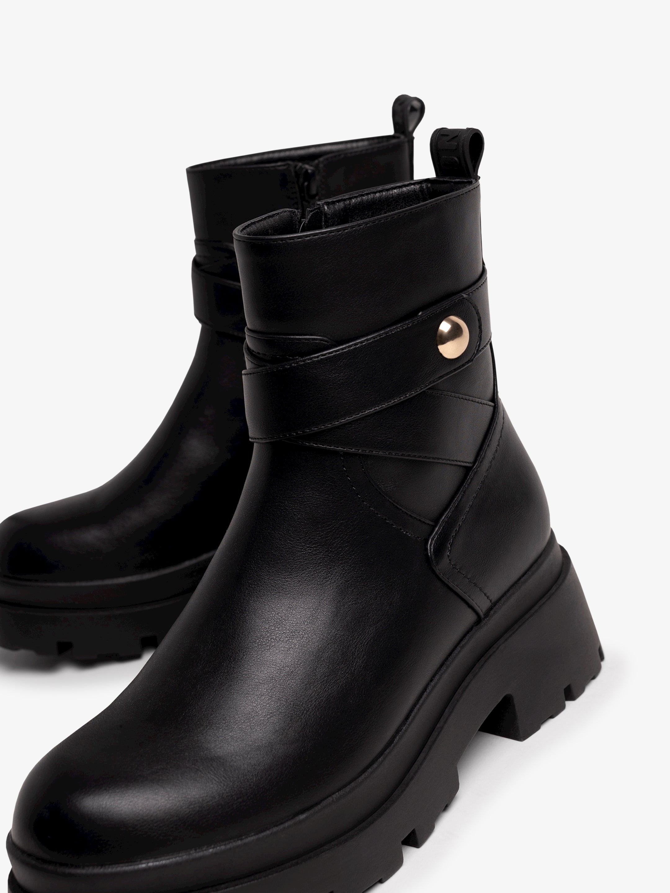 botines planos Mujer Botines negro 06