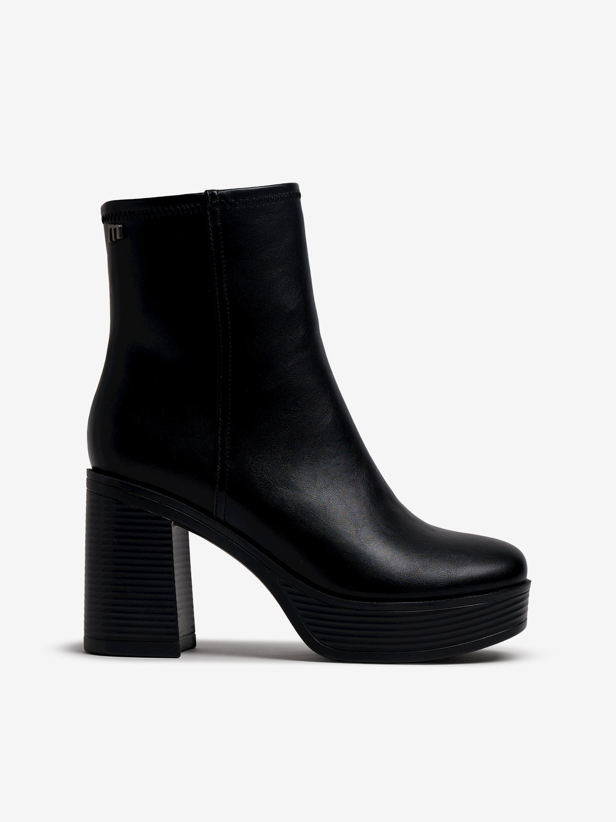 botines de tacón Mujer Botines de tacón negro 01