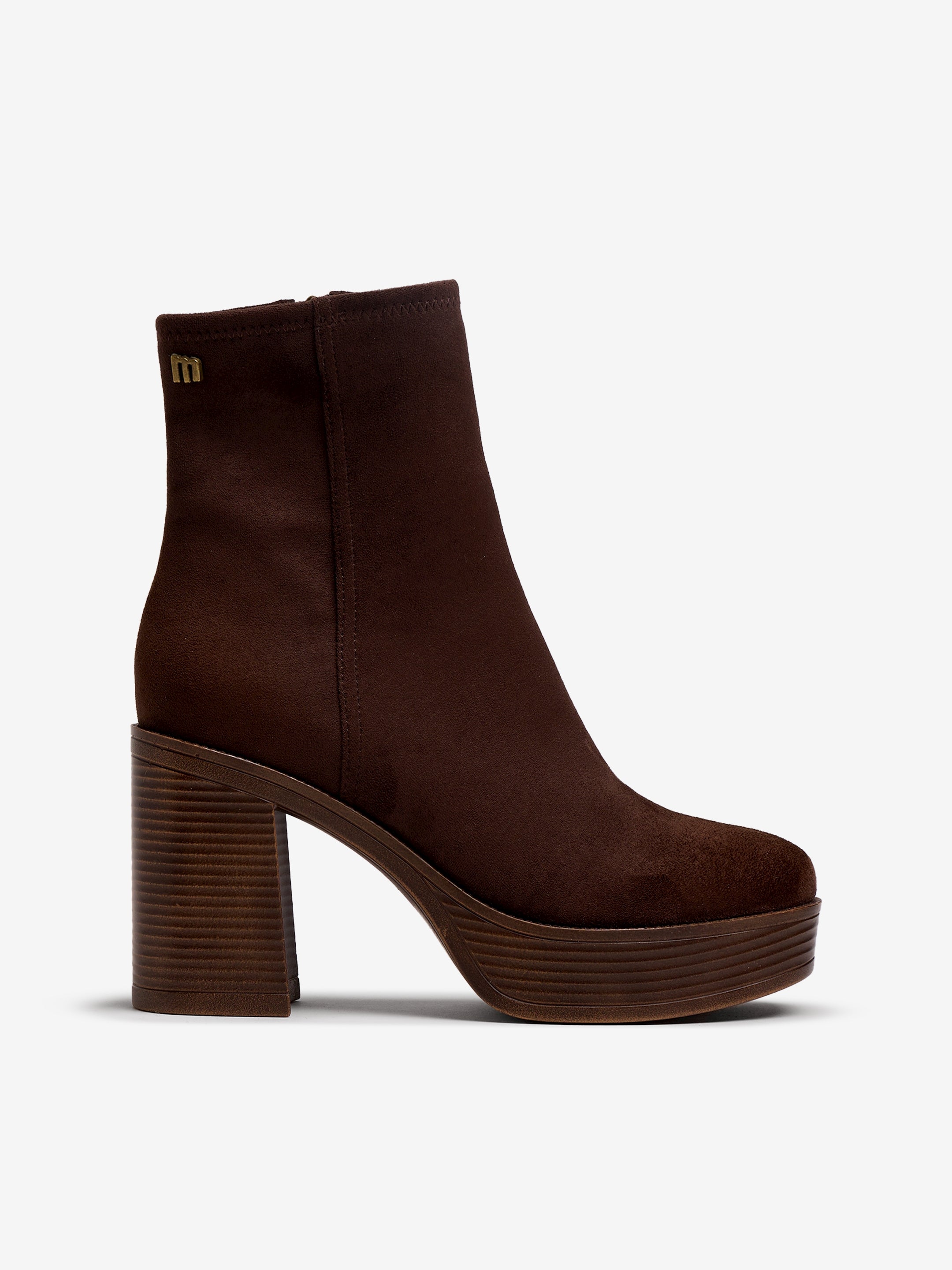 botines de tacón Mujer Botines marron 01