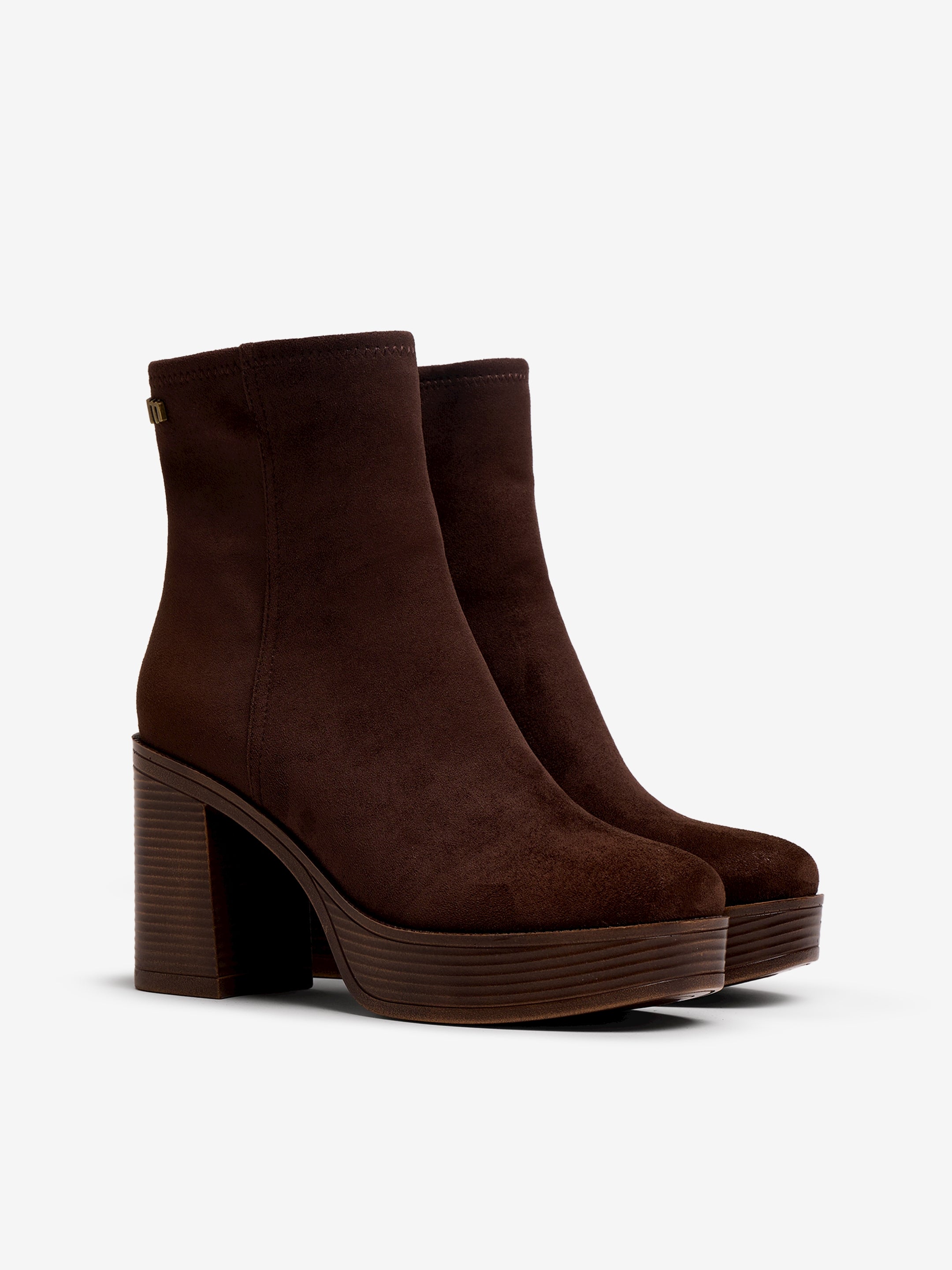 botines de tacón Mujer Botines marron 05