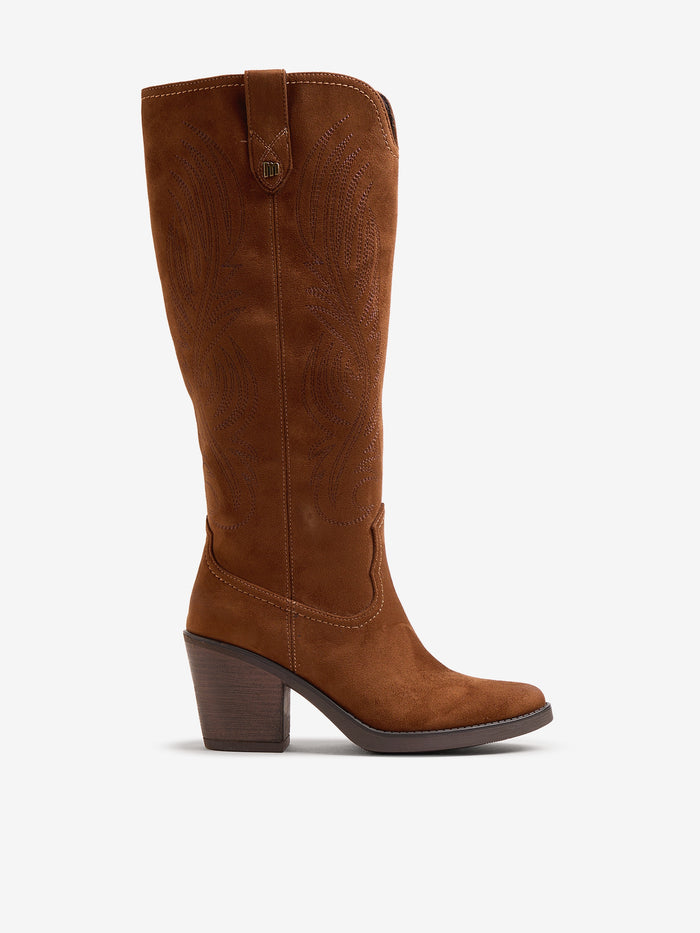 botas de tacón Mujer Botas marron 01