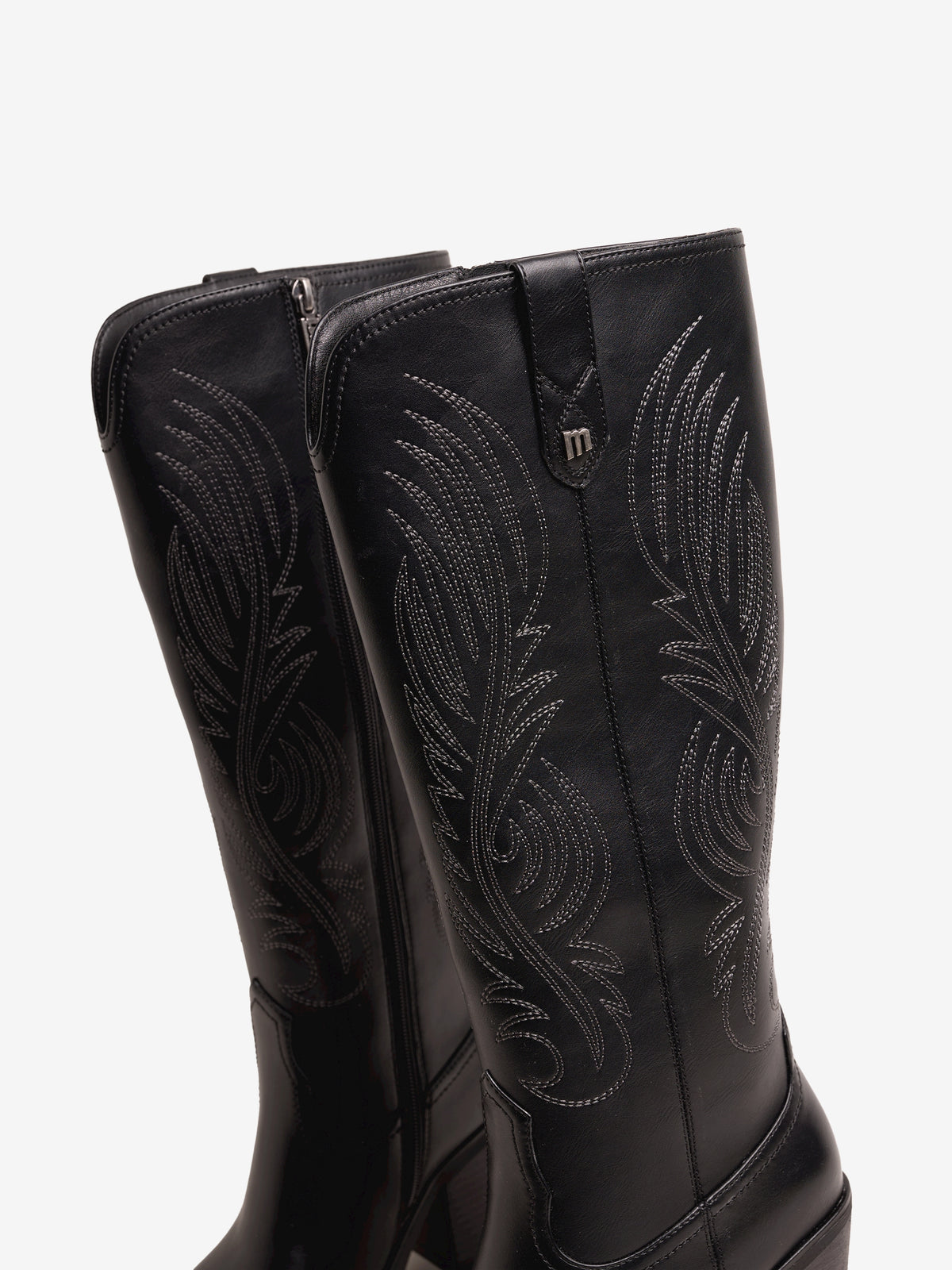 botas de tacón Mujer Bota alta negro 04