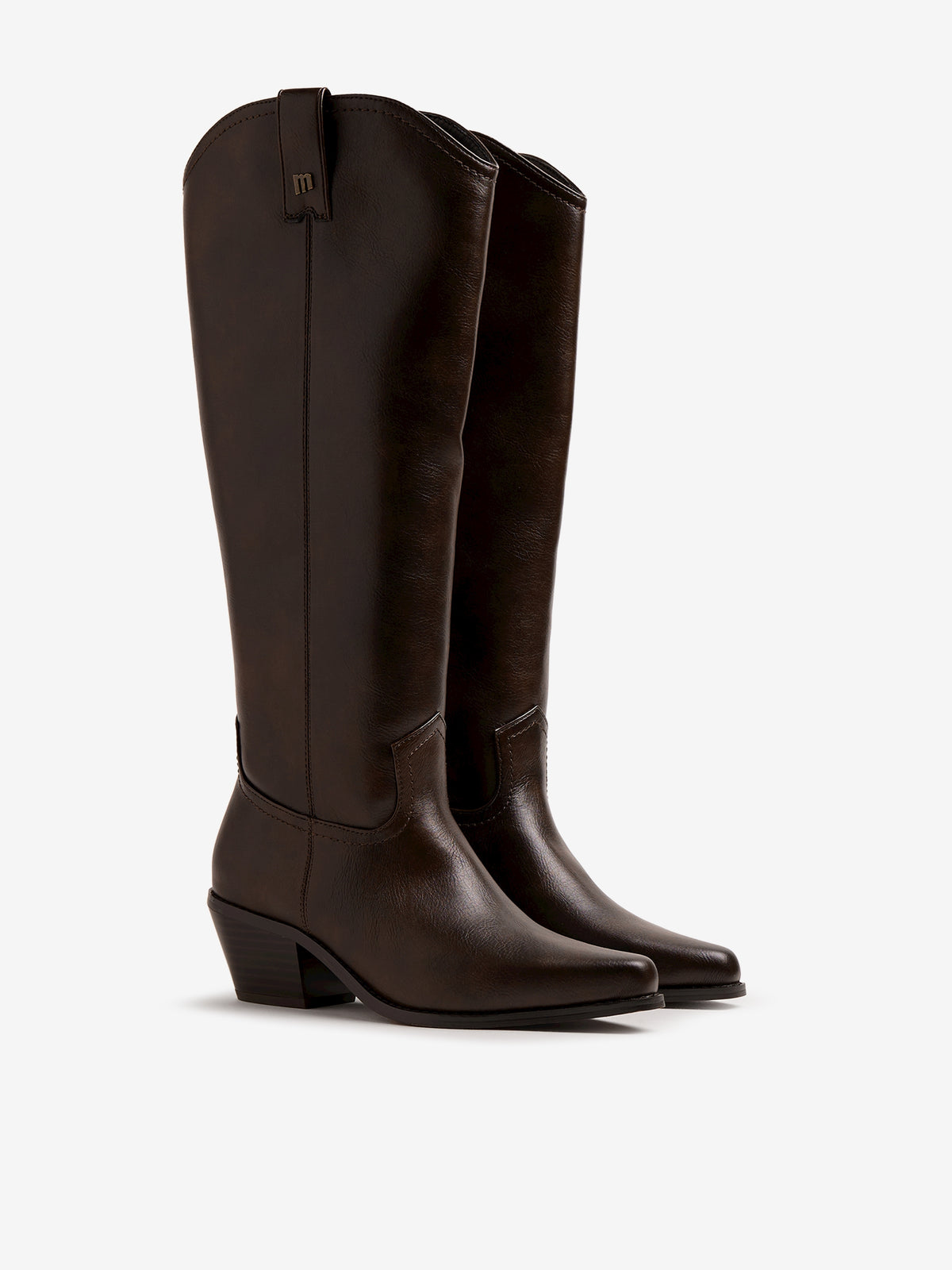 botas planas Mujer Botas marron 05