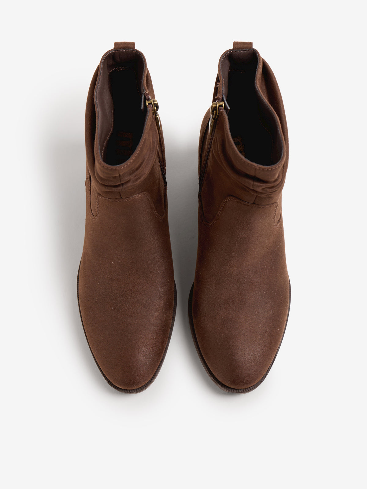 botines de tacón Mujer Botines marron 02