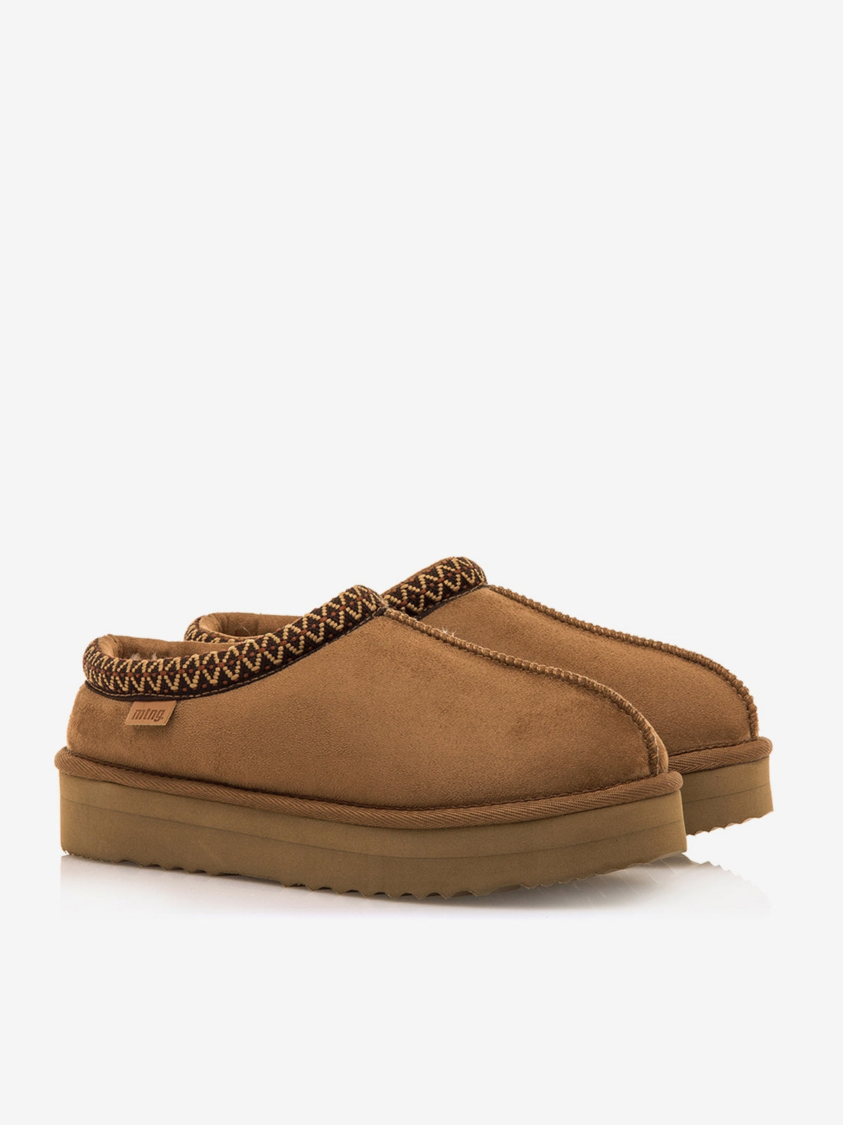 zapatos planos Mujer Zuecos para mujer marron 05