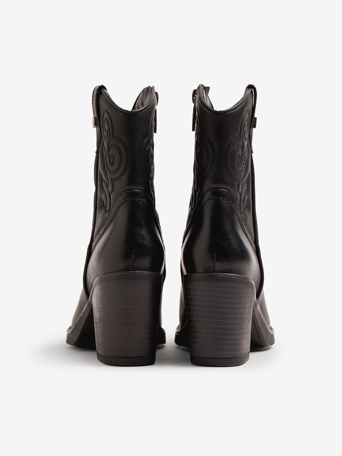 botines de tacón Mujer Botines negro 03