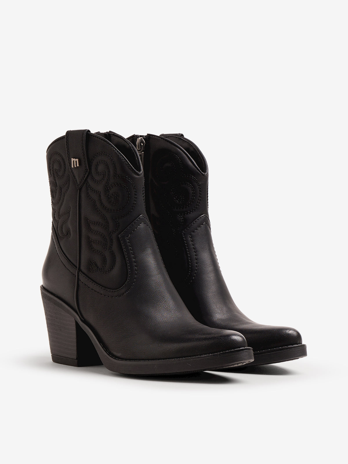 botines de tacón Mujer Botines negro 05