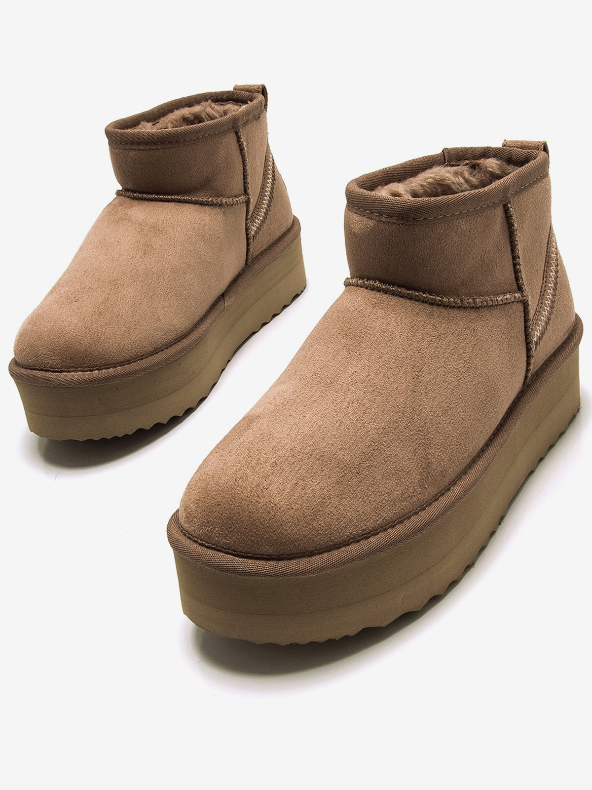 botines planos Mujer Botines apreski marron 02