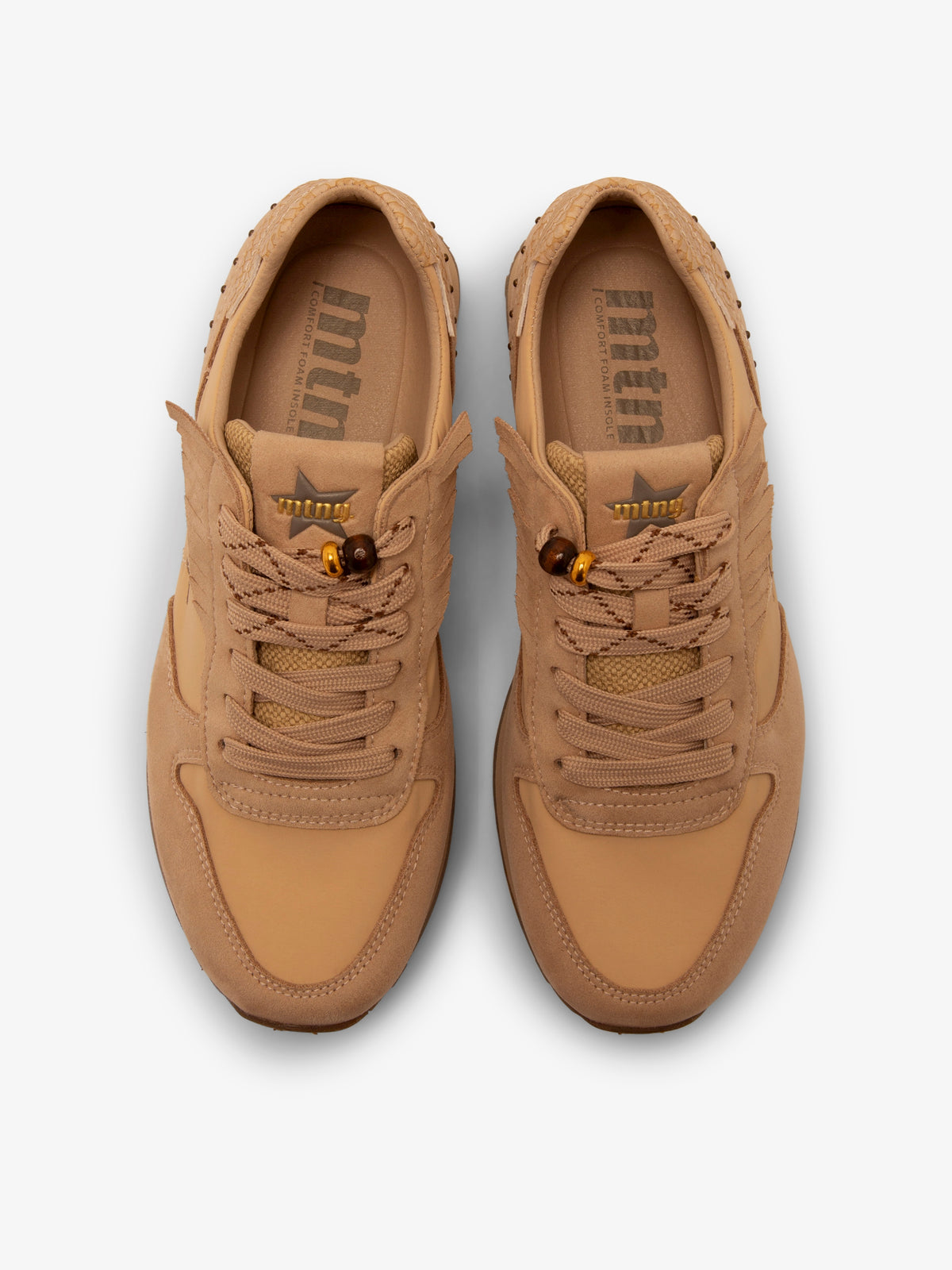 zapatillas Mujer Deportivas de Mujer beige 02
