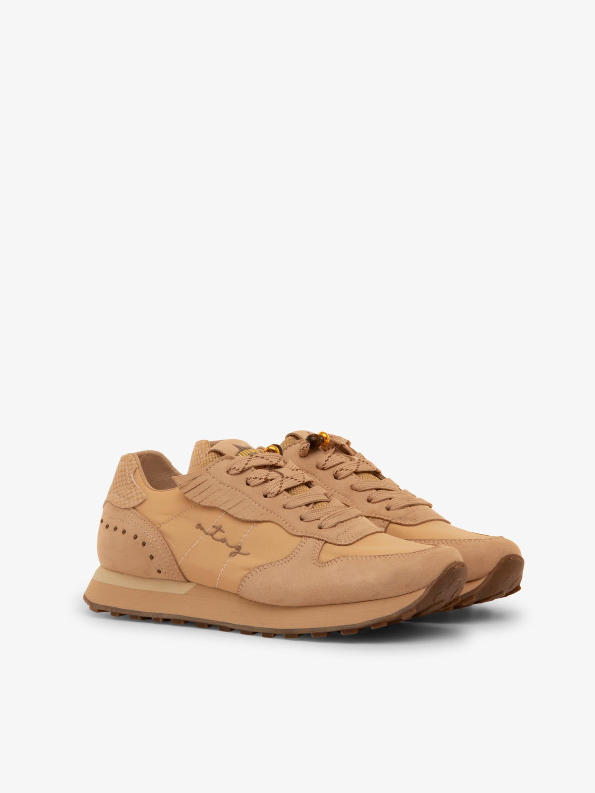 zapatillas Mujer Deportivas de Mujer beige 05