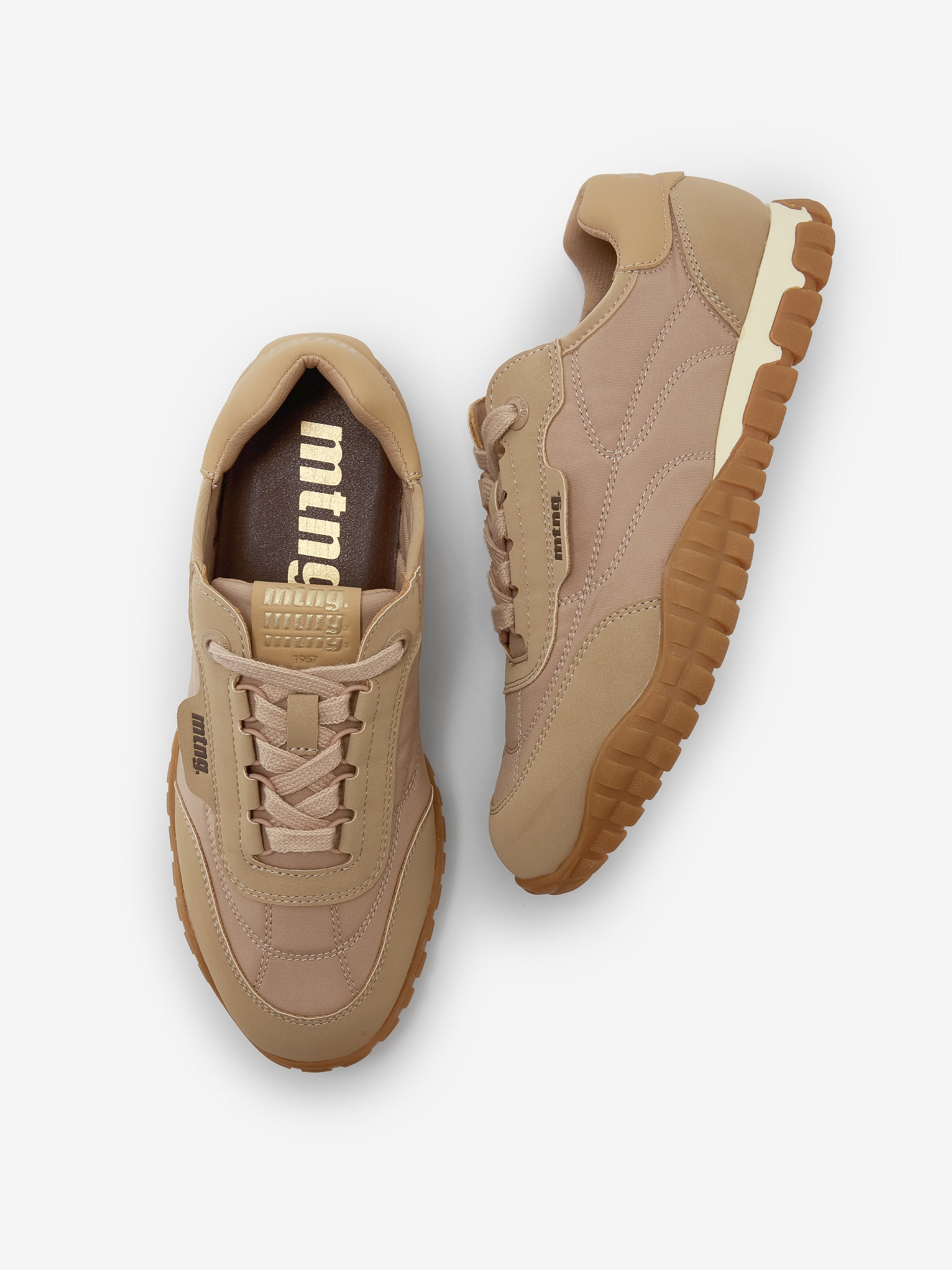 zapatillas Mujer Deportivas de Mujer beige 04