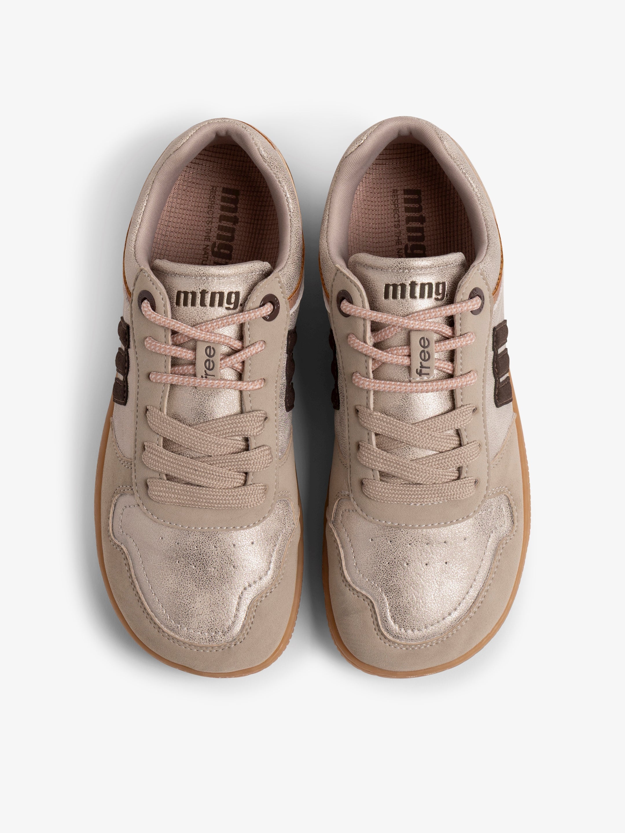 zapatillas Mujer Deportivas de Mujer beige 02
