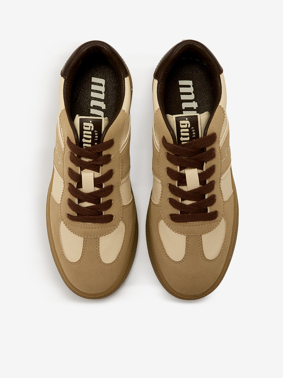 zapatillas Mujer Deportivas de Mujer beige 02