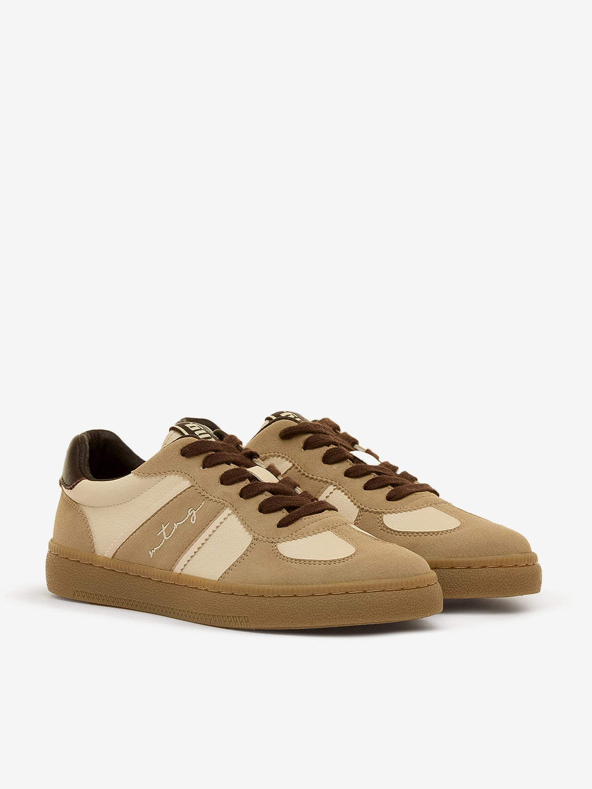 zapatillas Mujer Deportivas de Mujer beige 05