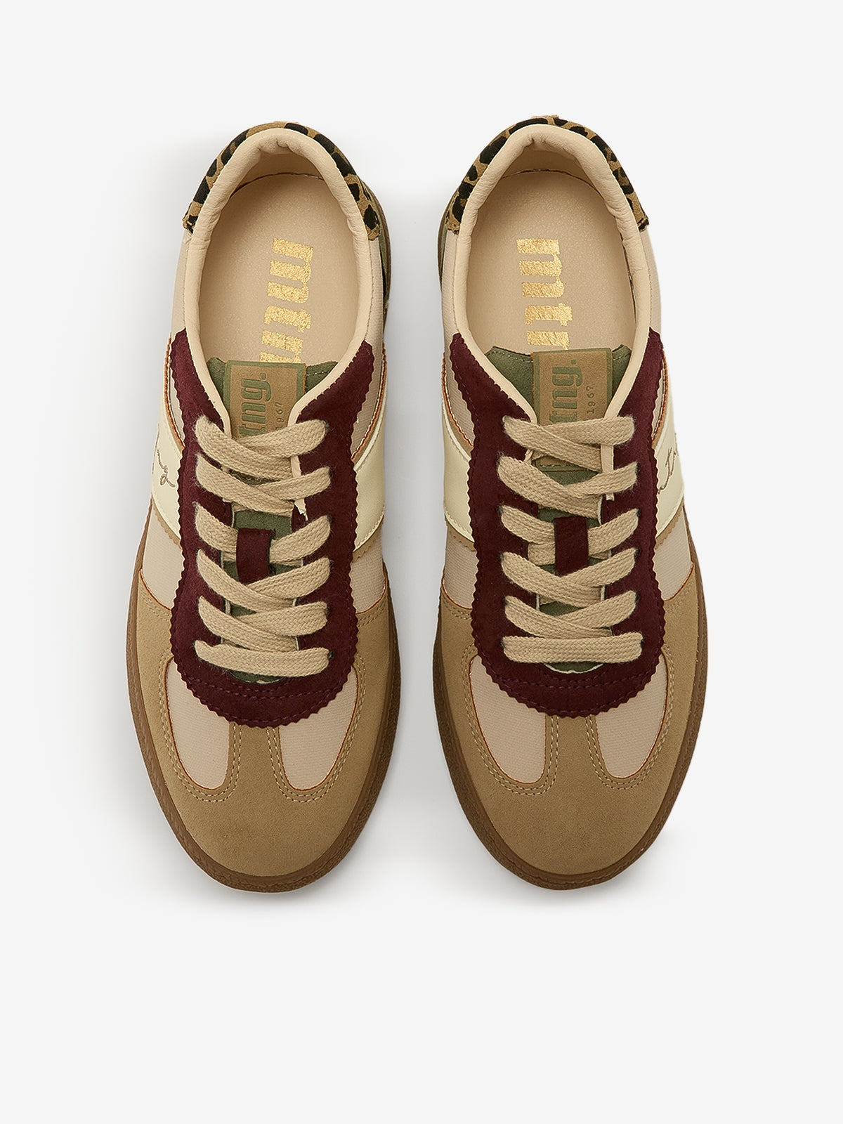 zapatillas Mujer Deportivas de Mujer beige 02