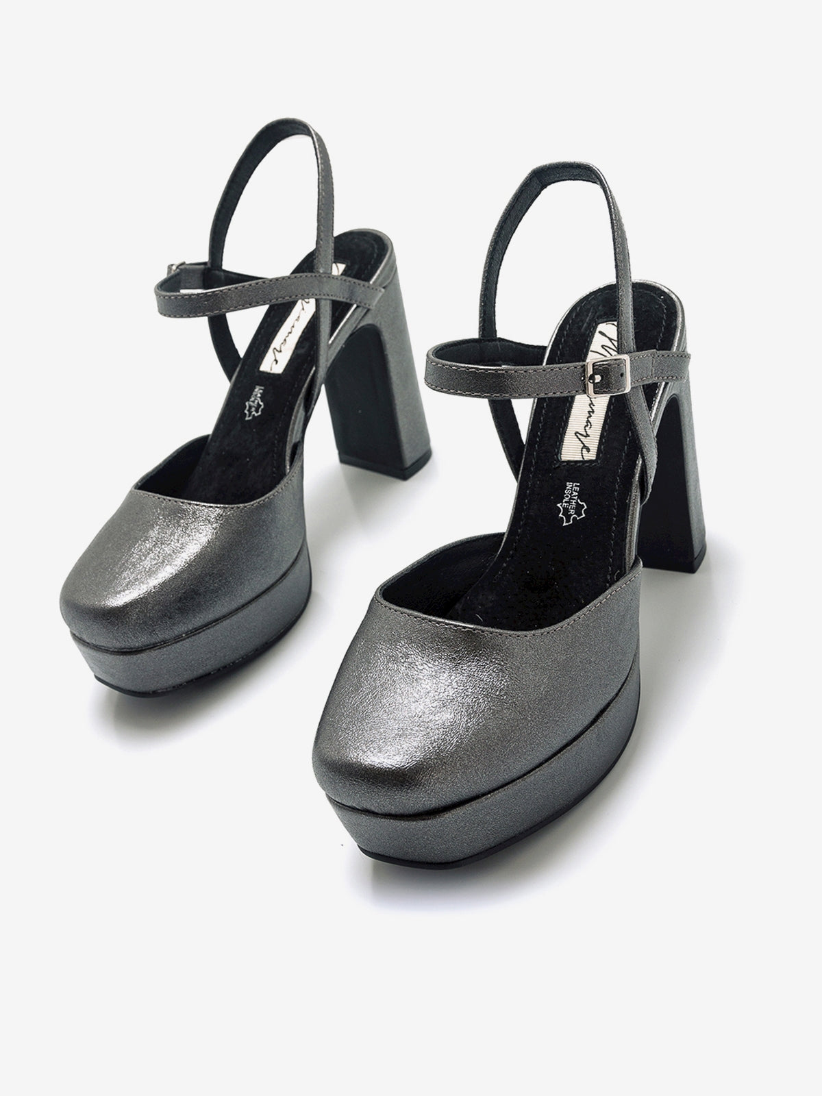 zapatos de tacón Mujer Zapatos de tacon gris 03