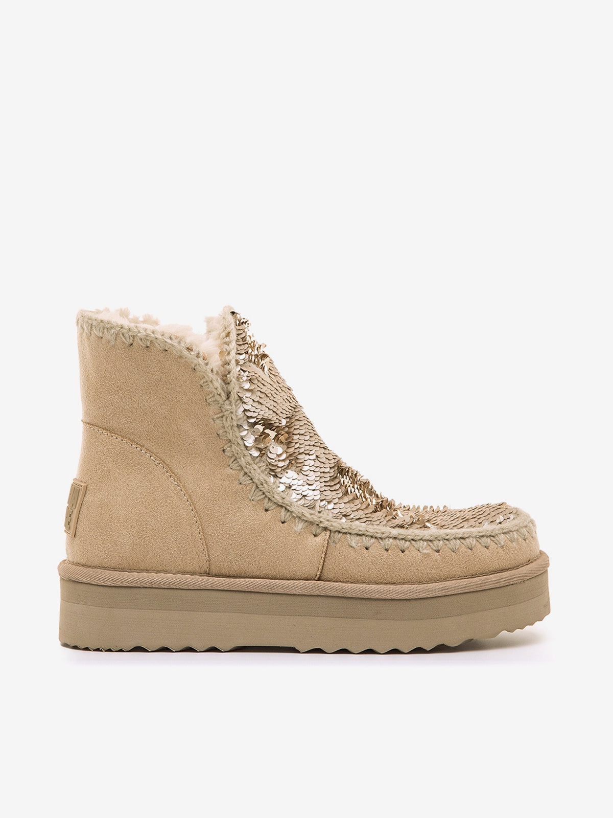 botines planos Mujer Botines apreski beige 01