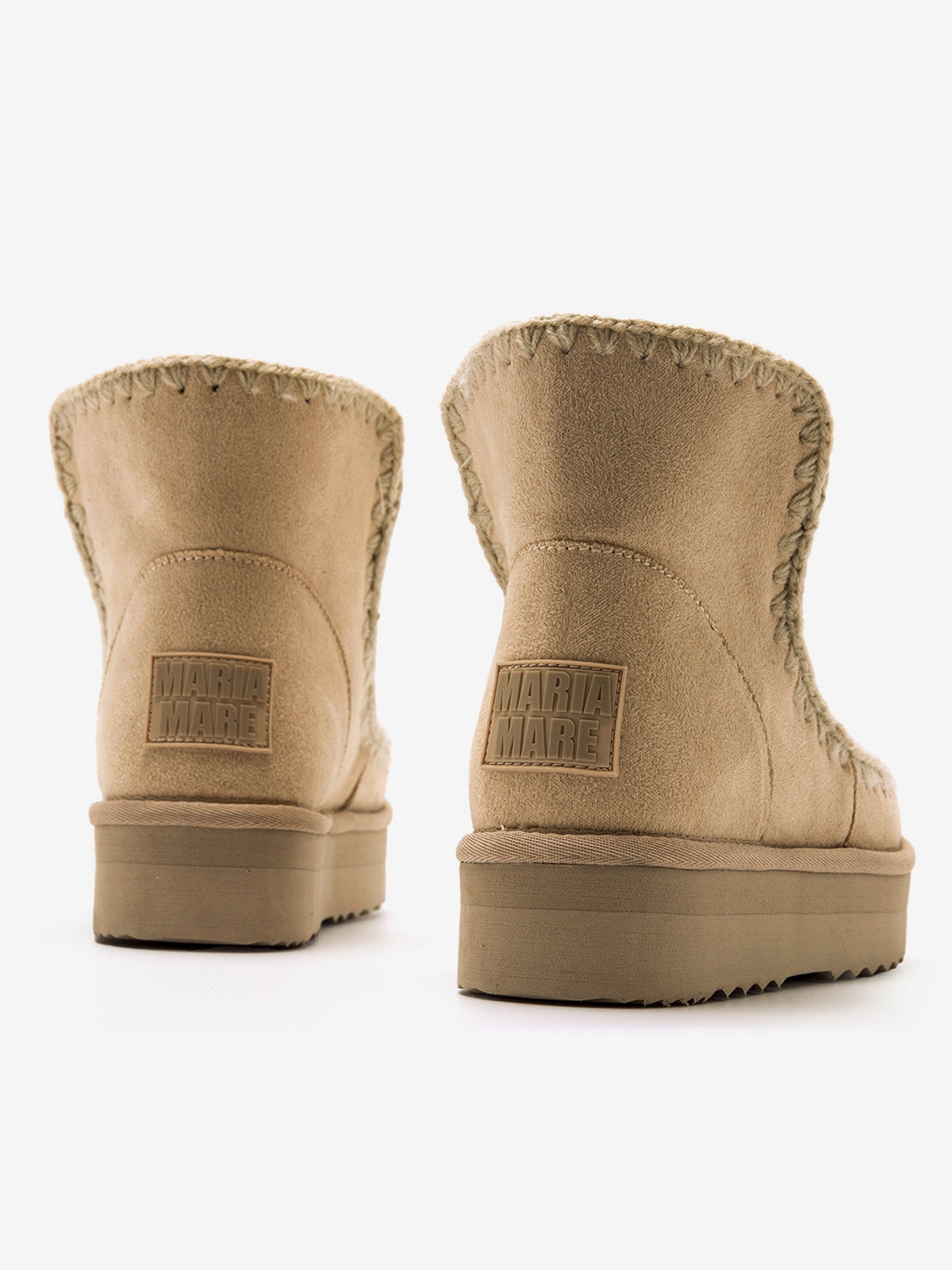 botines planos Mujer Botines apreski beige 07