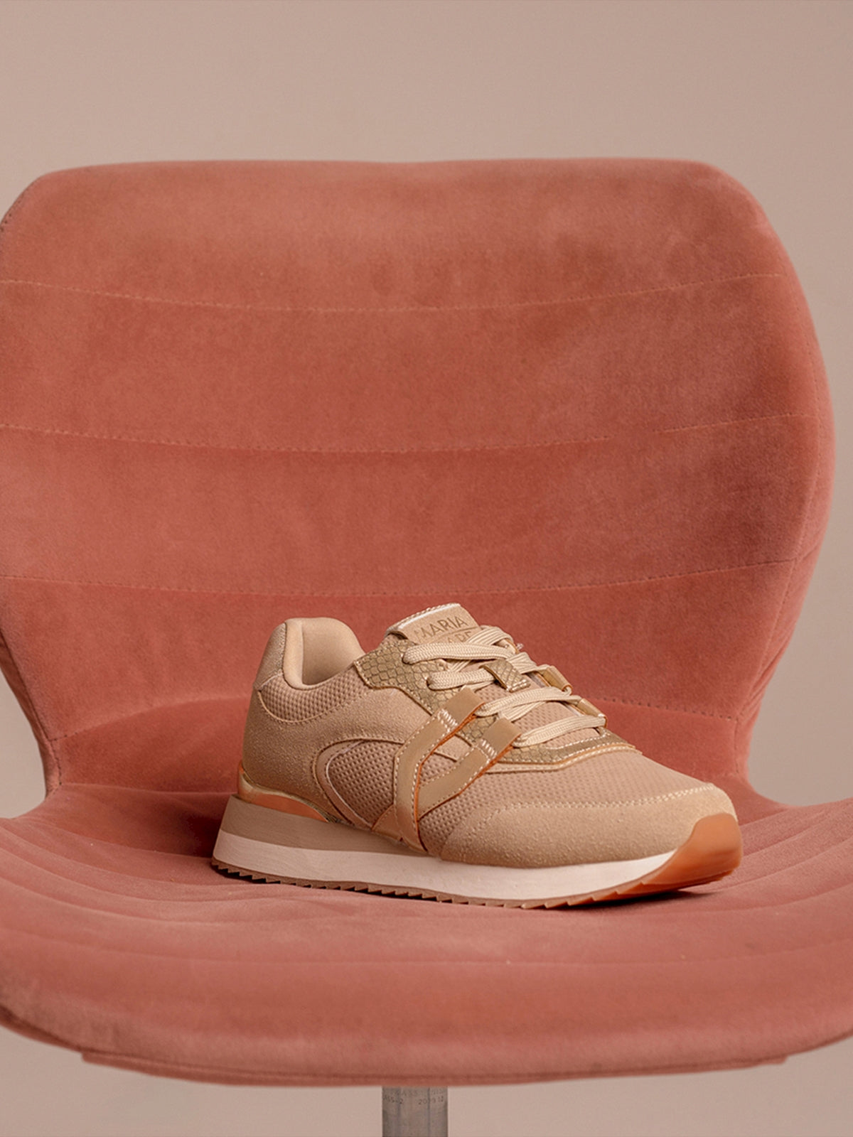 zapatillas Mujer Zapatillas para mujer beige 02