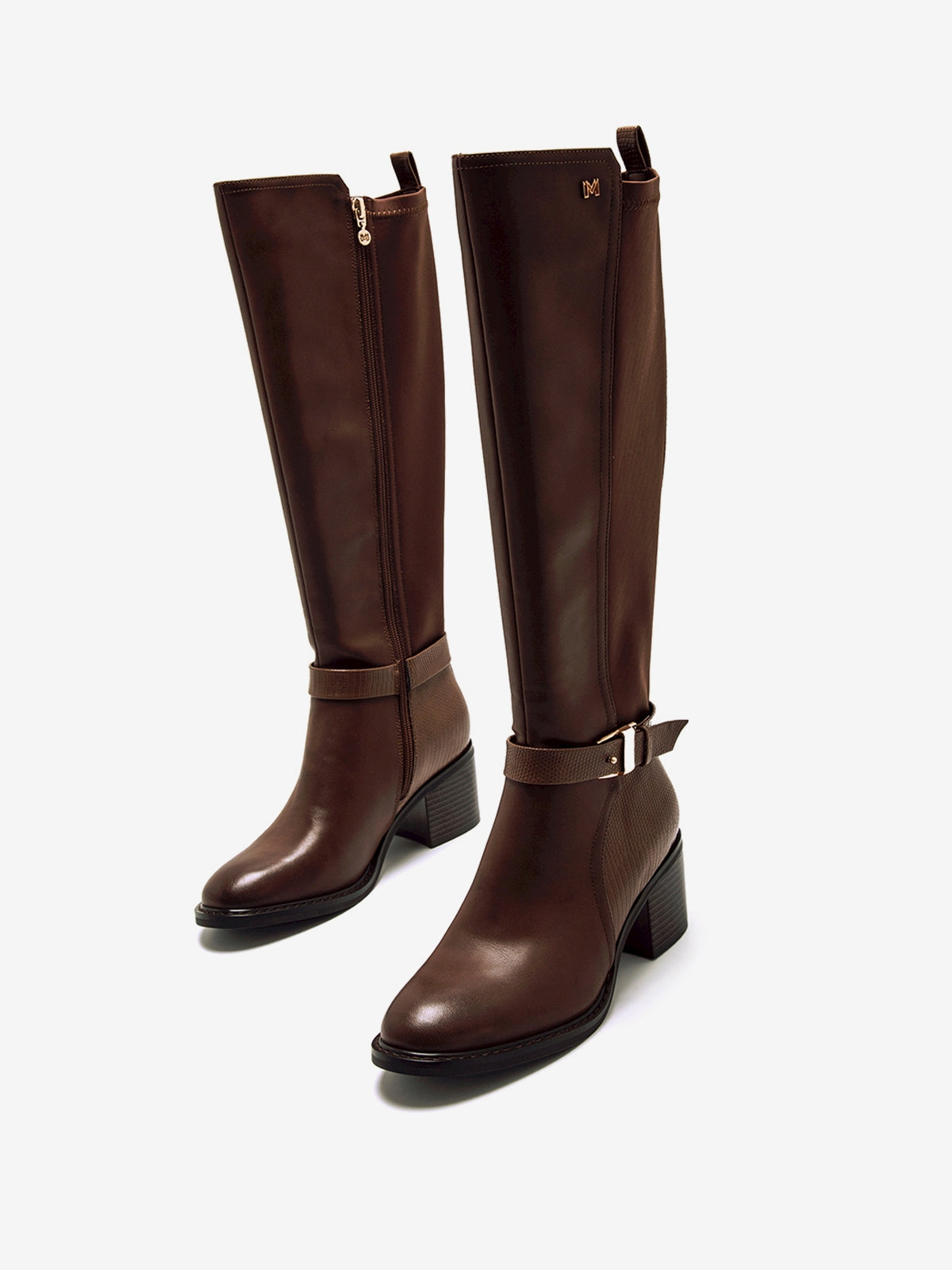 botas de tacón Mujer Botas para mujer marron 07