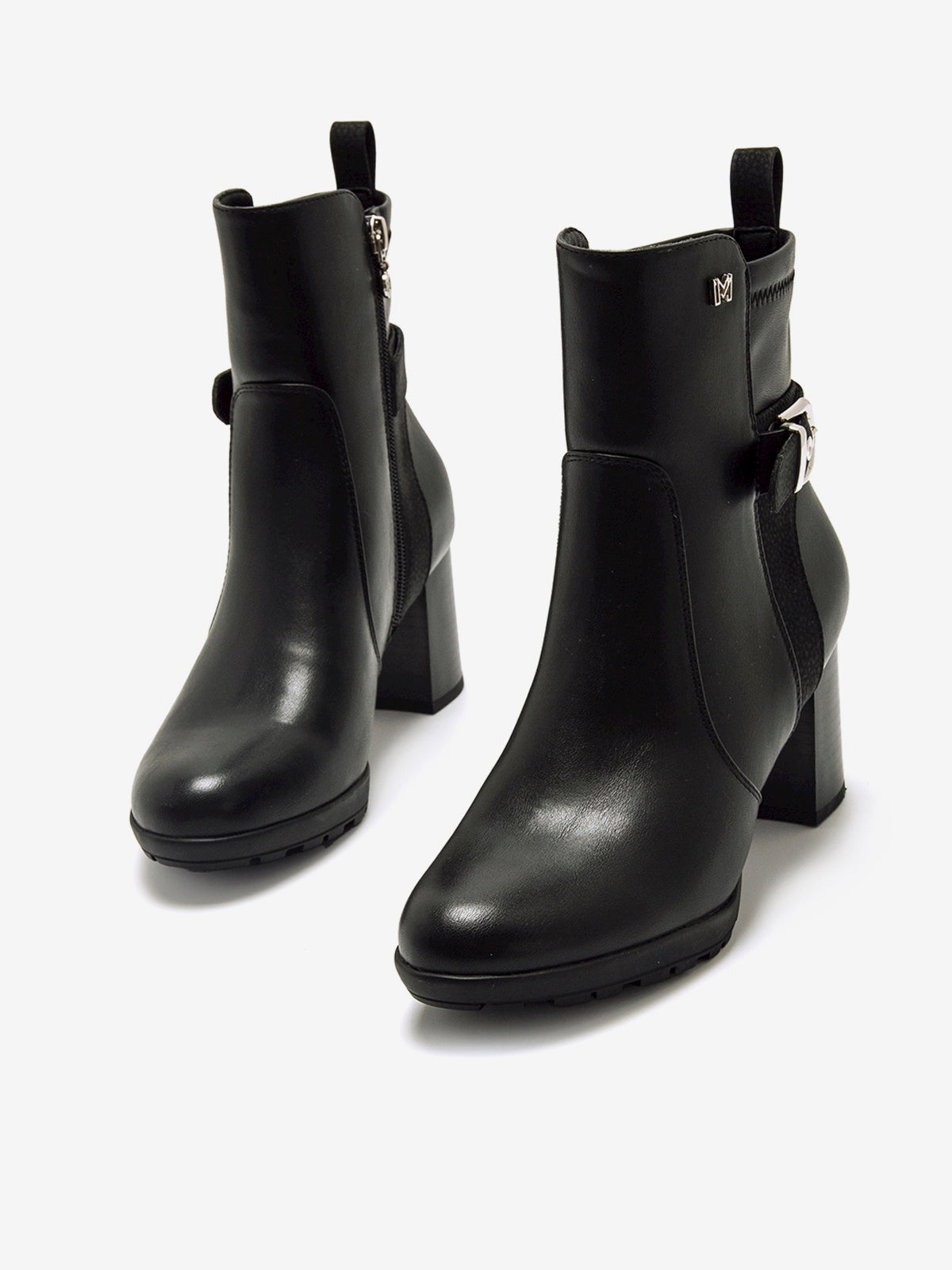 botines de tacón Mujer Botines de tacón negro 02