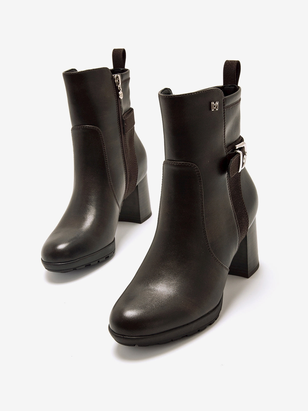 botines de tacón Mujer Botines de tacón marron 02
